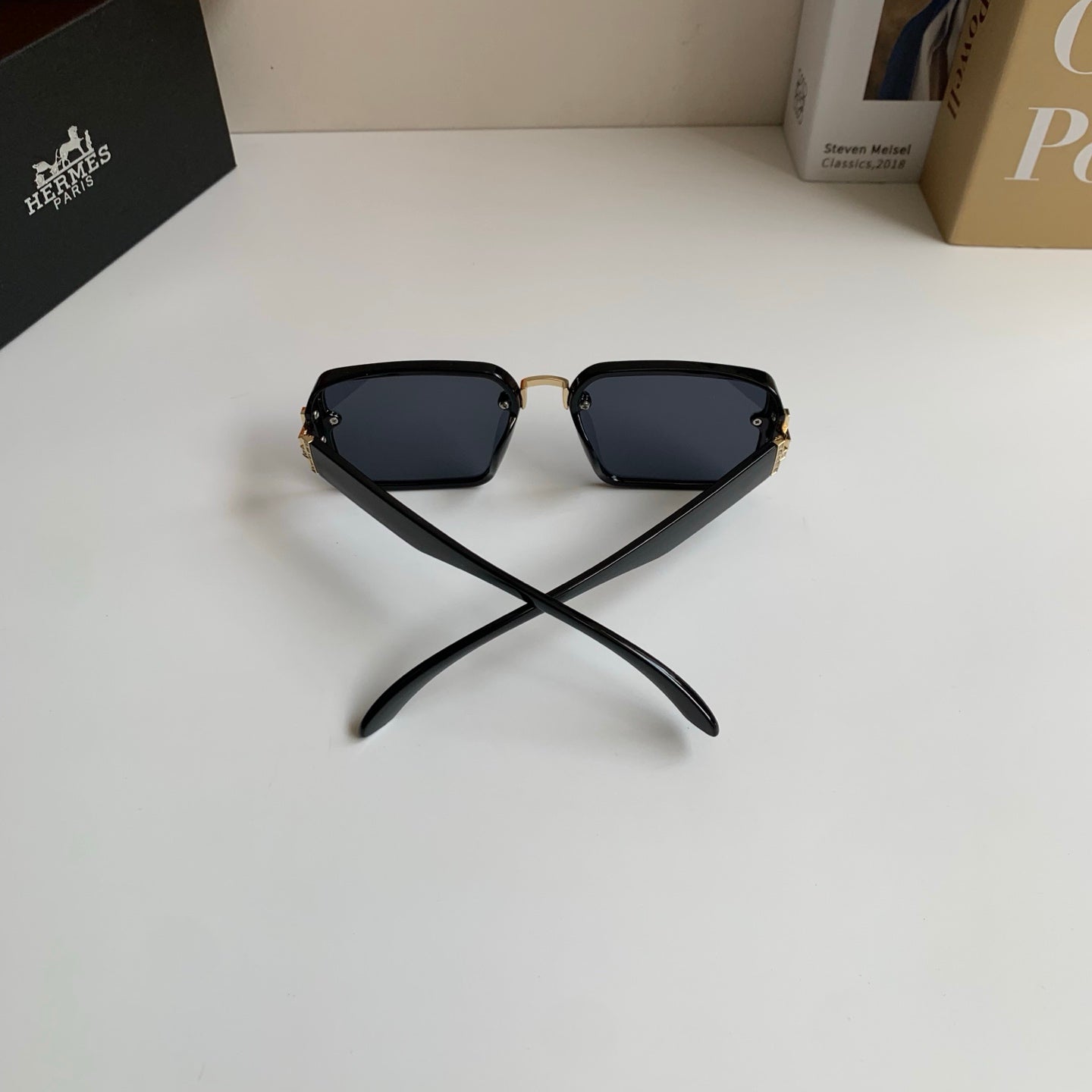 Hermès Square Silver Lens Sunglasses for Men & Women - 416540 - detail image 8