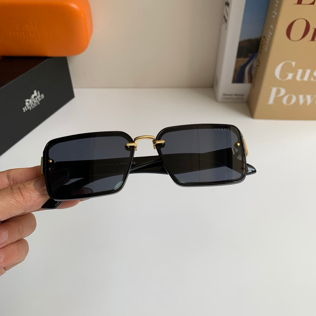 Hermès Square Silver Lens Sunglasses for Men & Women - 416540 - detail image 3