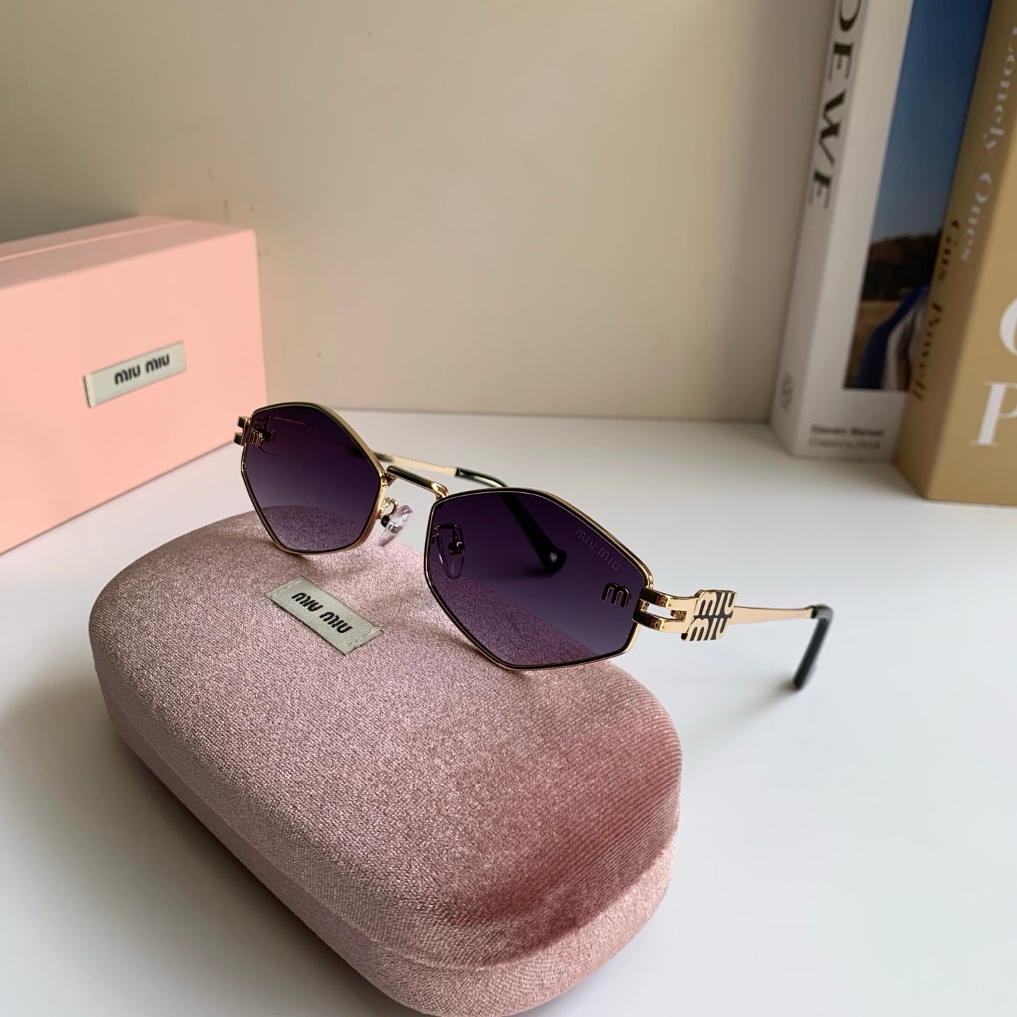 Miu Miu Metal Round Silver Lens Sunglasses for Men & Women - 432697 - detail image 4