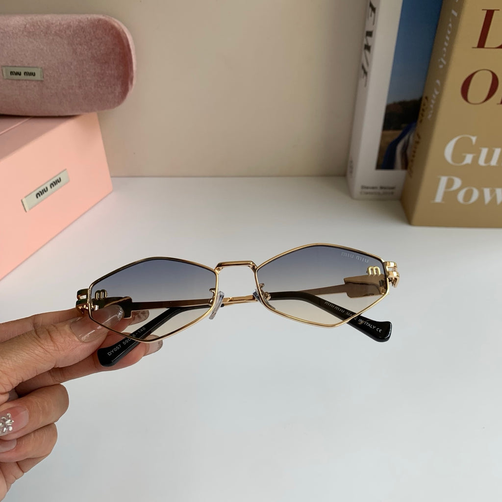 Miu Miu Metal Round Silver Lens Sunglasses for Men & Women - 432698 - detail image 4
