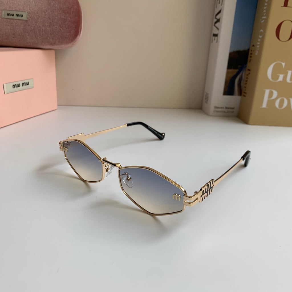 Miu Miu Metal Round Silver Lens Sunglasses for Men & Women - 432698 - detail image 2
