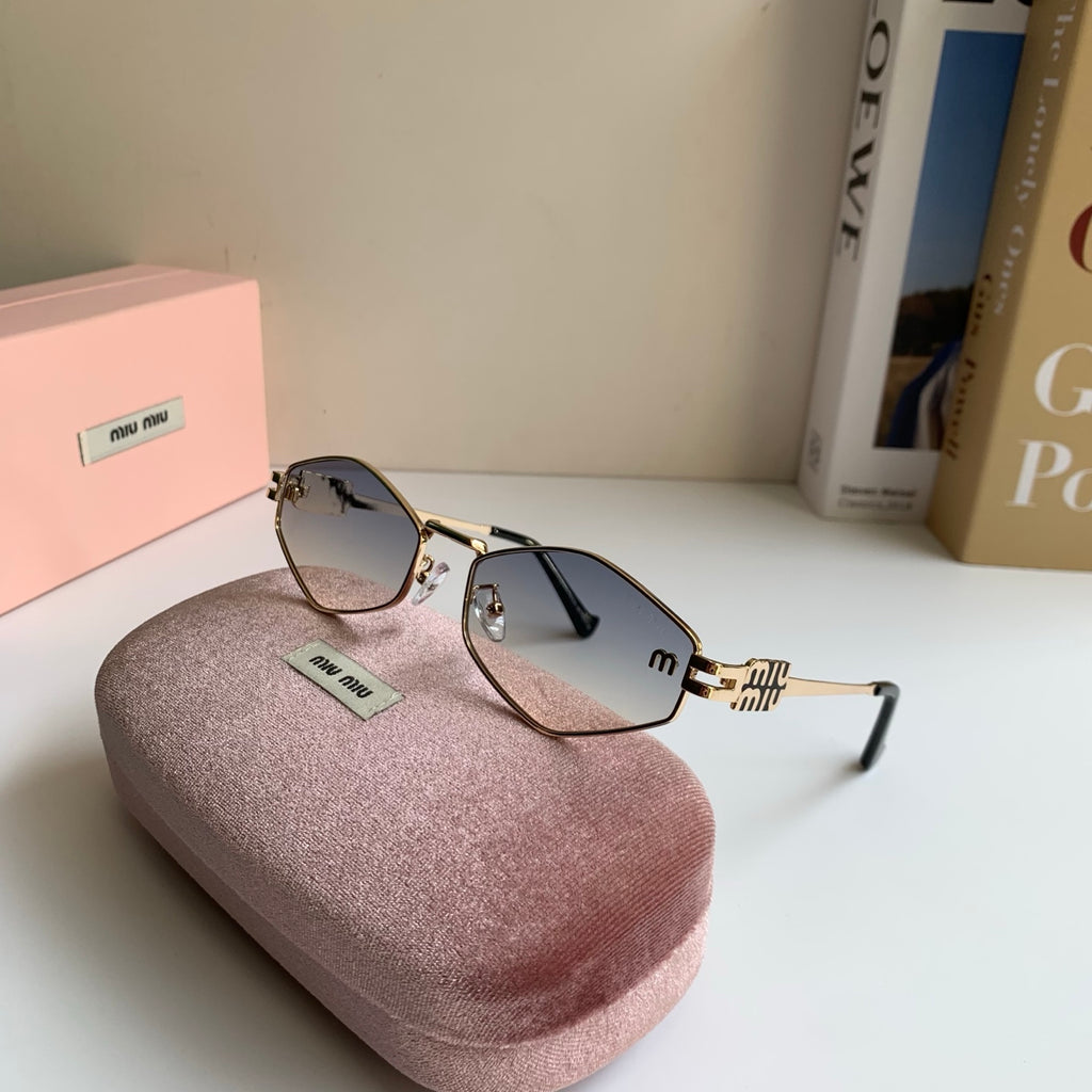 Miu Miu Metal Round Silver Lens Sunglasses for Men & Women - 432698 - detail image 5