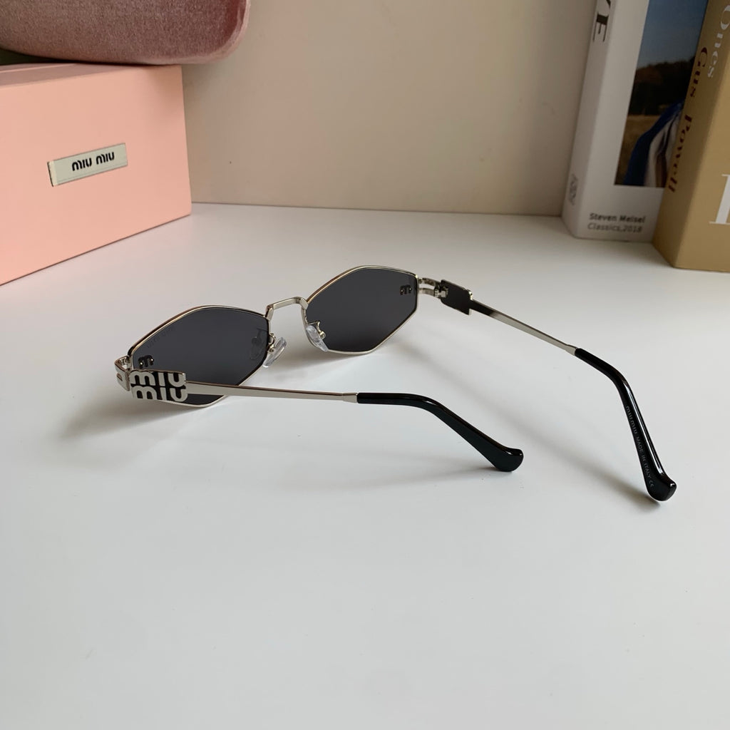 Miu Miu Metal Round Silver Lens Sunglasses for Men & Women - 432699 - detail image 7