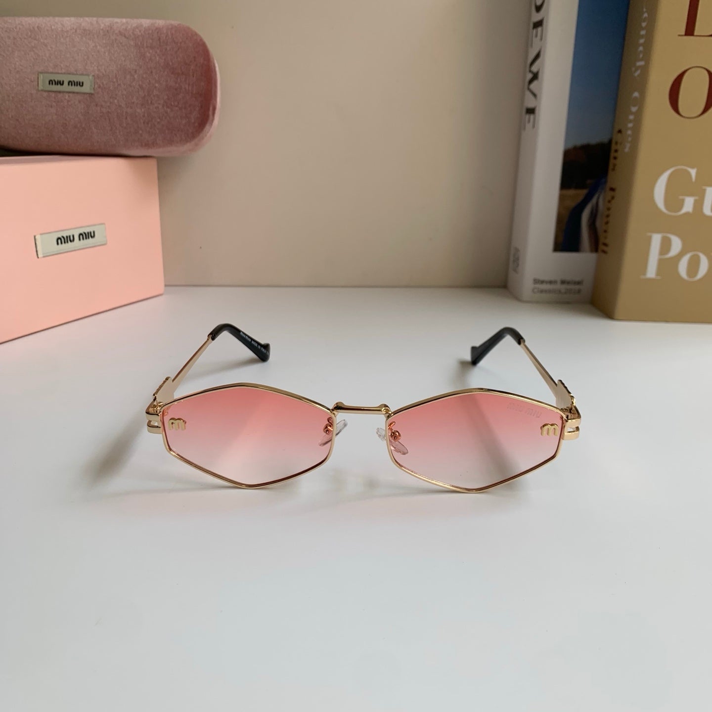 Miu Miu Metal Round Silver Lens Sunglasses for Men & Women - 432700 - detail image 3