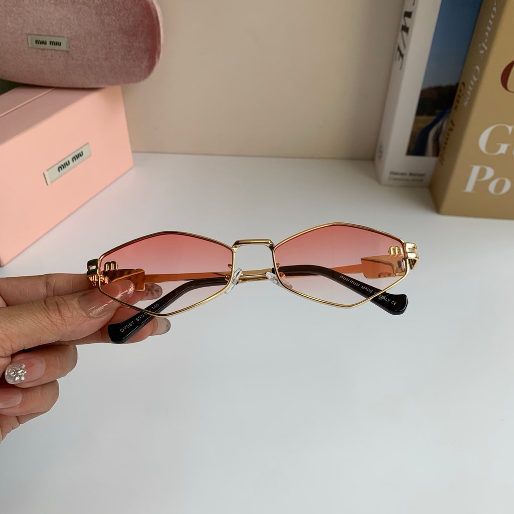 Miu Miu Metal Round Silver Lens Sunglasses for Men & Women - 432700 - detail image 4