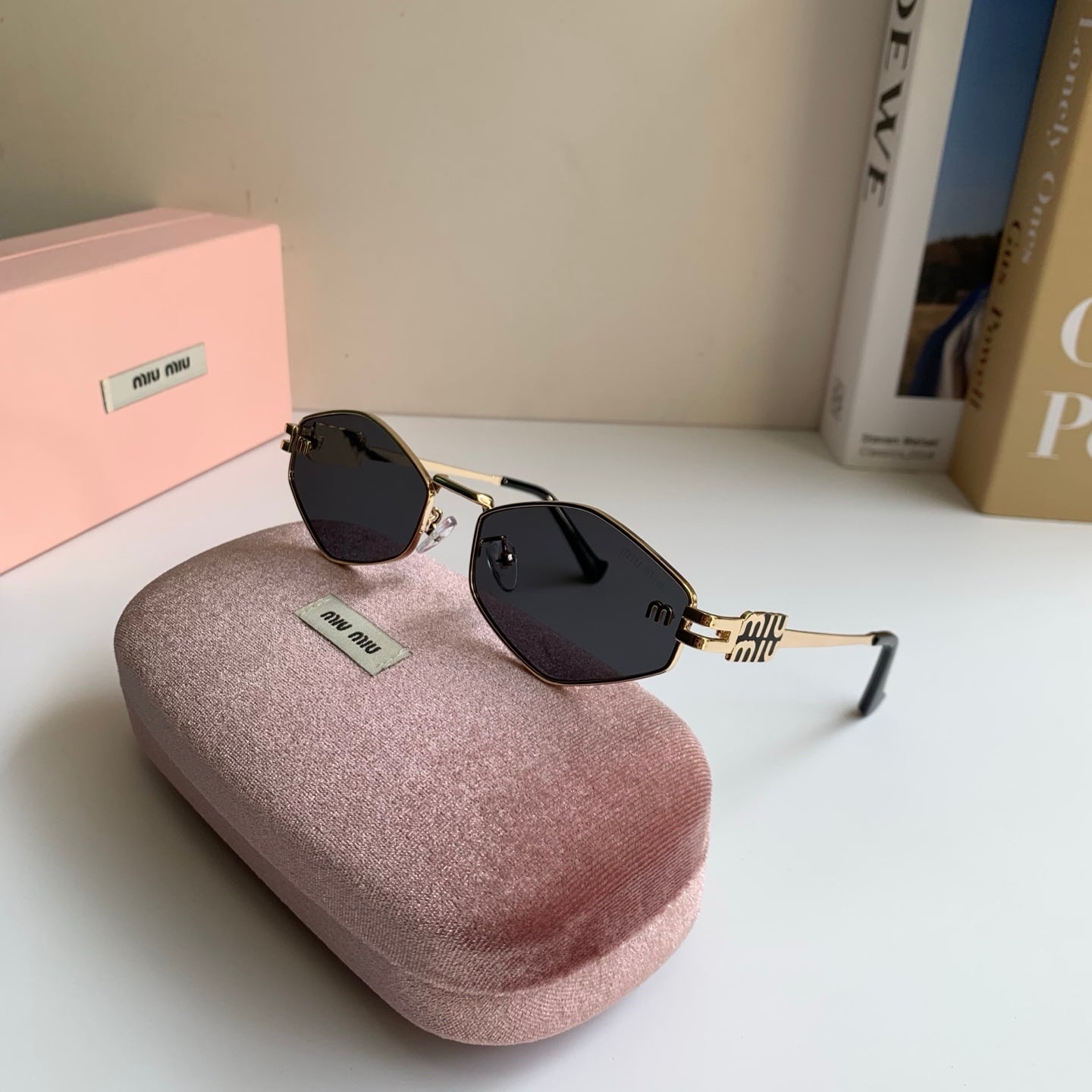 Miu Miu Metal Round Silver Lens Sunglasses for Men & Women - 432702 - detail image 4