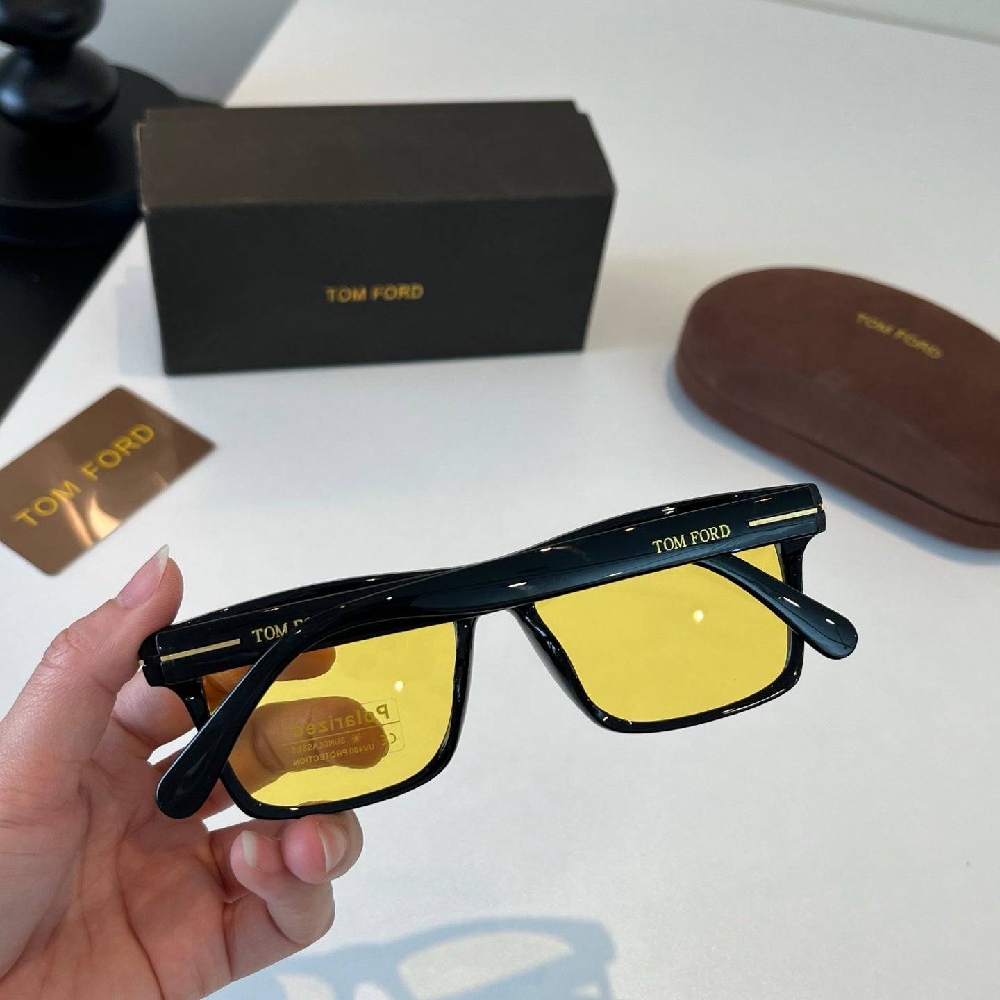 Tom Ford Fashion Gold Lens Sunglasses for Men & Women - 466322 - detail image 8