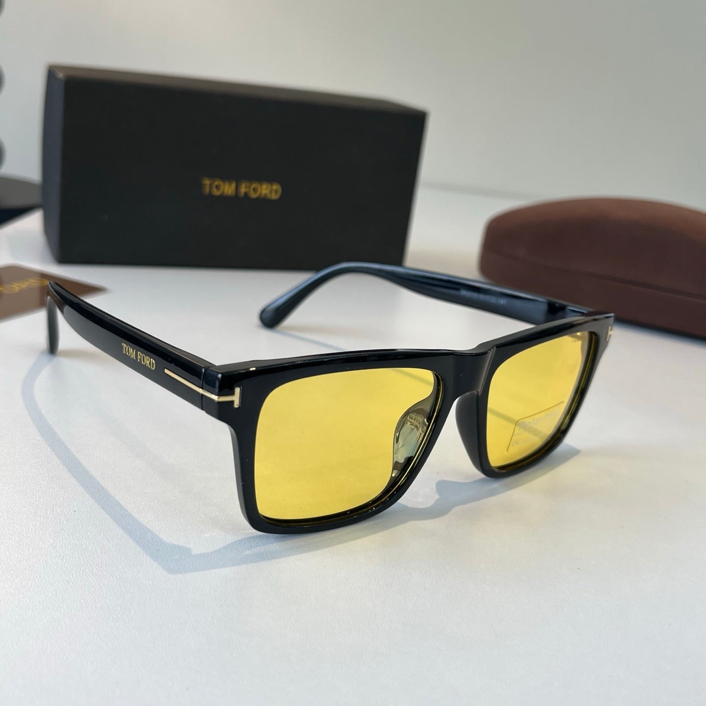 Tom Ford Fashion Gold Lens Sunglasses for Men & Women - 466322