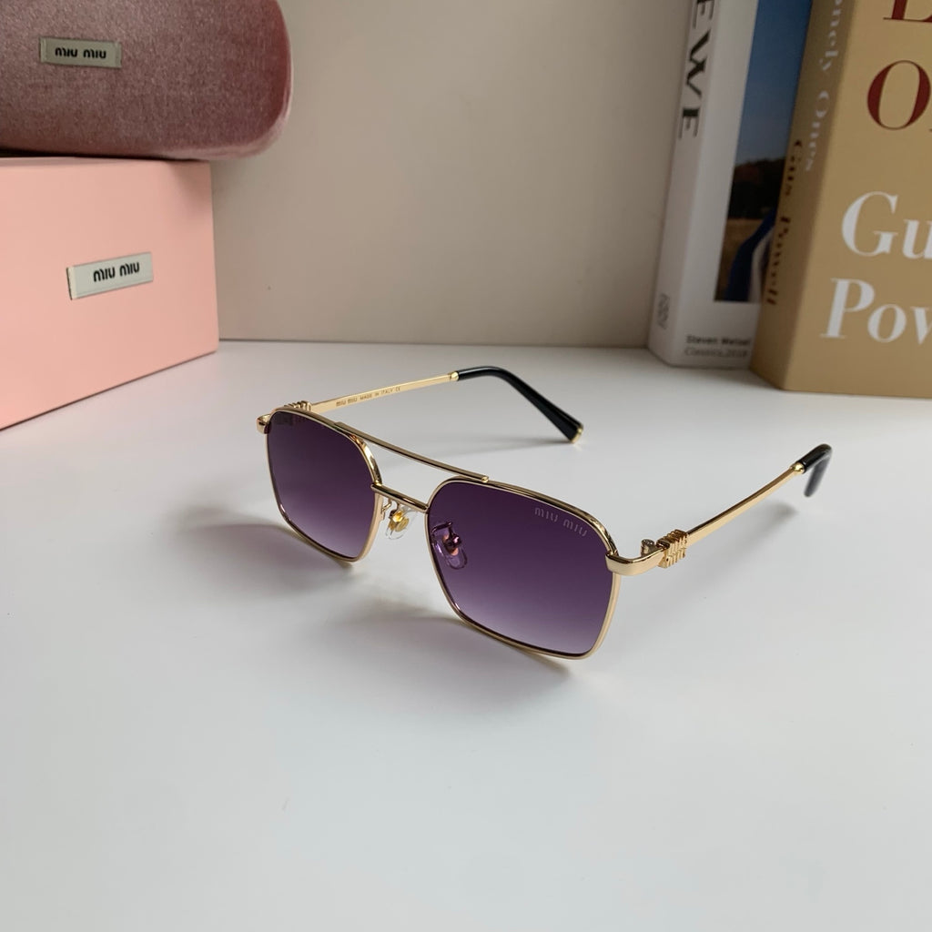 Miu Miu Metal Fashion Silver Lens Sunglasses for Men & Women - 432622 - detail image 2