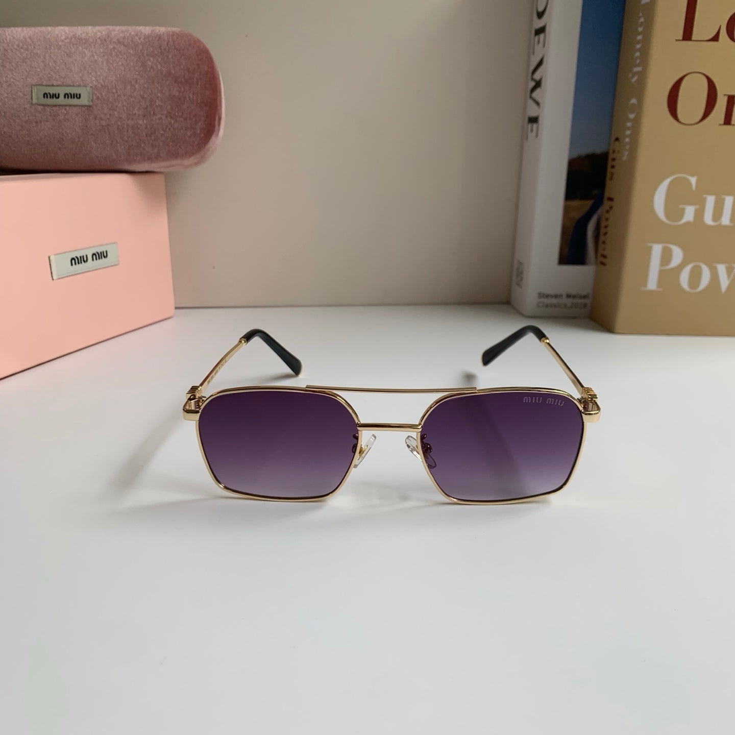 Miu Miu Metal Fashion Silver Lens Sunglasses for Men & Women - 432622 - detail image 3