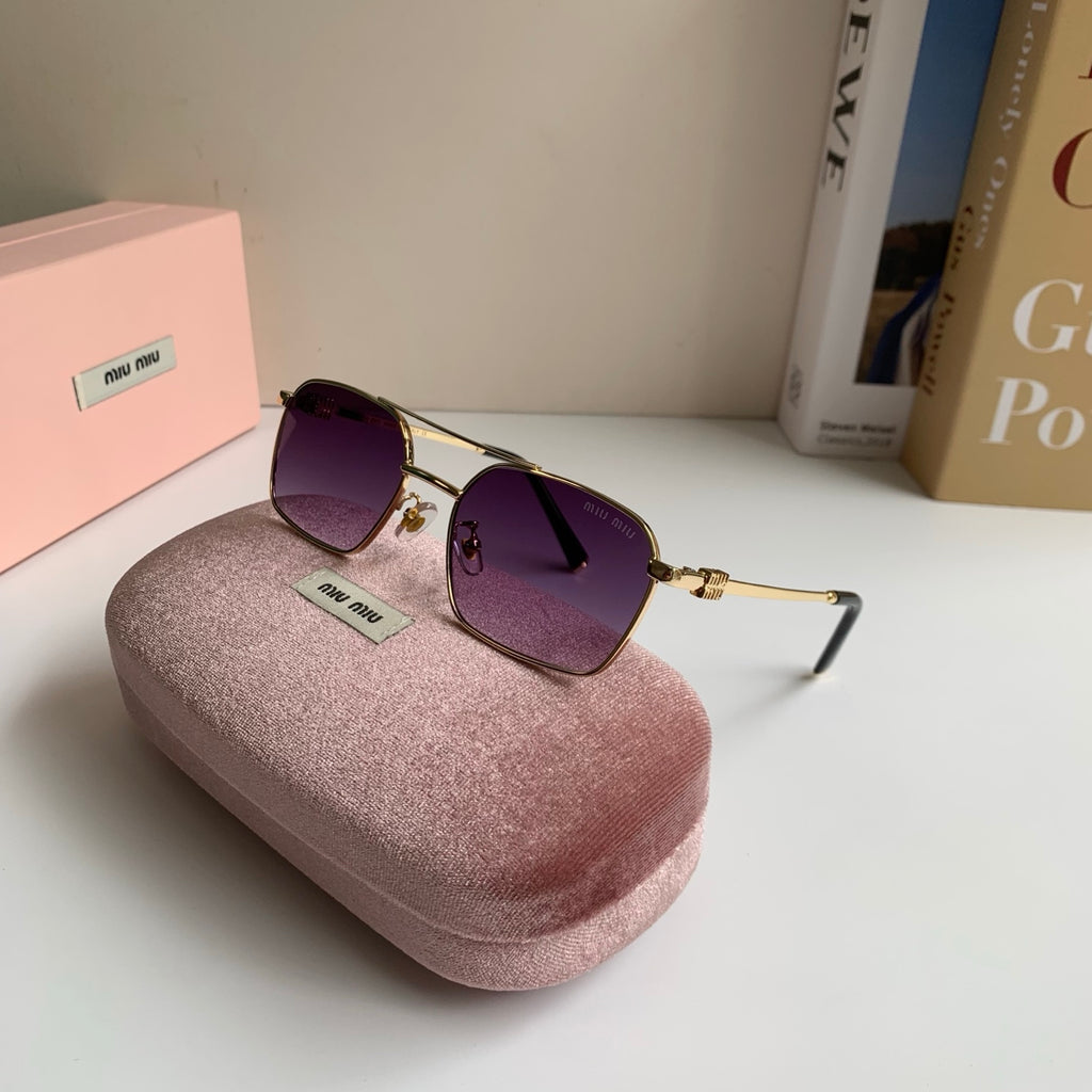 Miu Miu Metal Fashion Silver Lens Sunglasses for Men & Women - 432622 - detail image 5