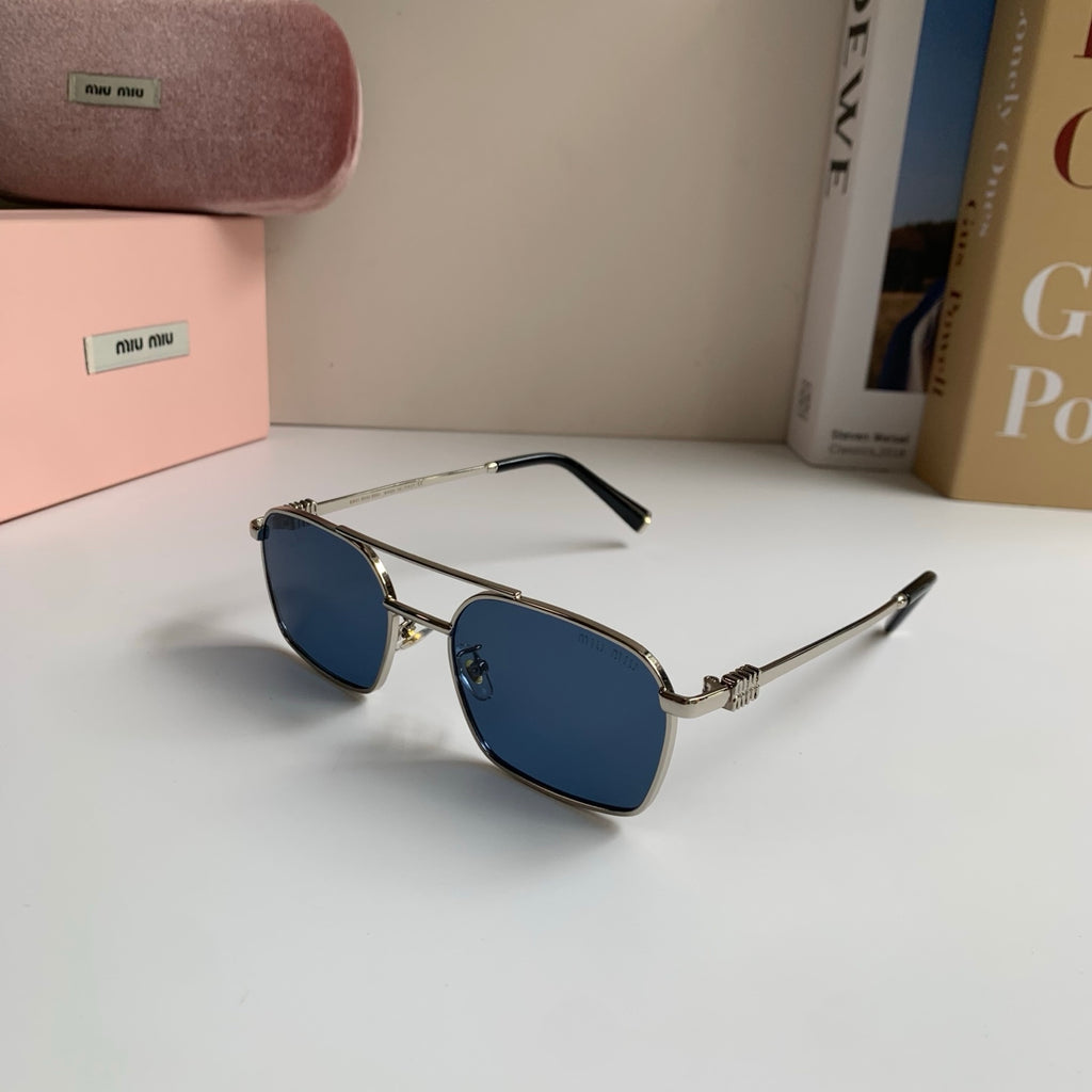 Miu Miu Metal Fashion Silver Lens Sunglasses for Men & Women - 432624 - detail image 2