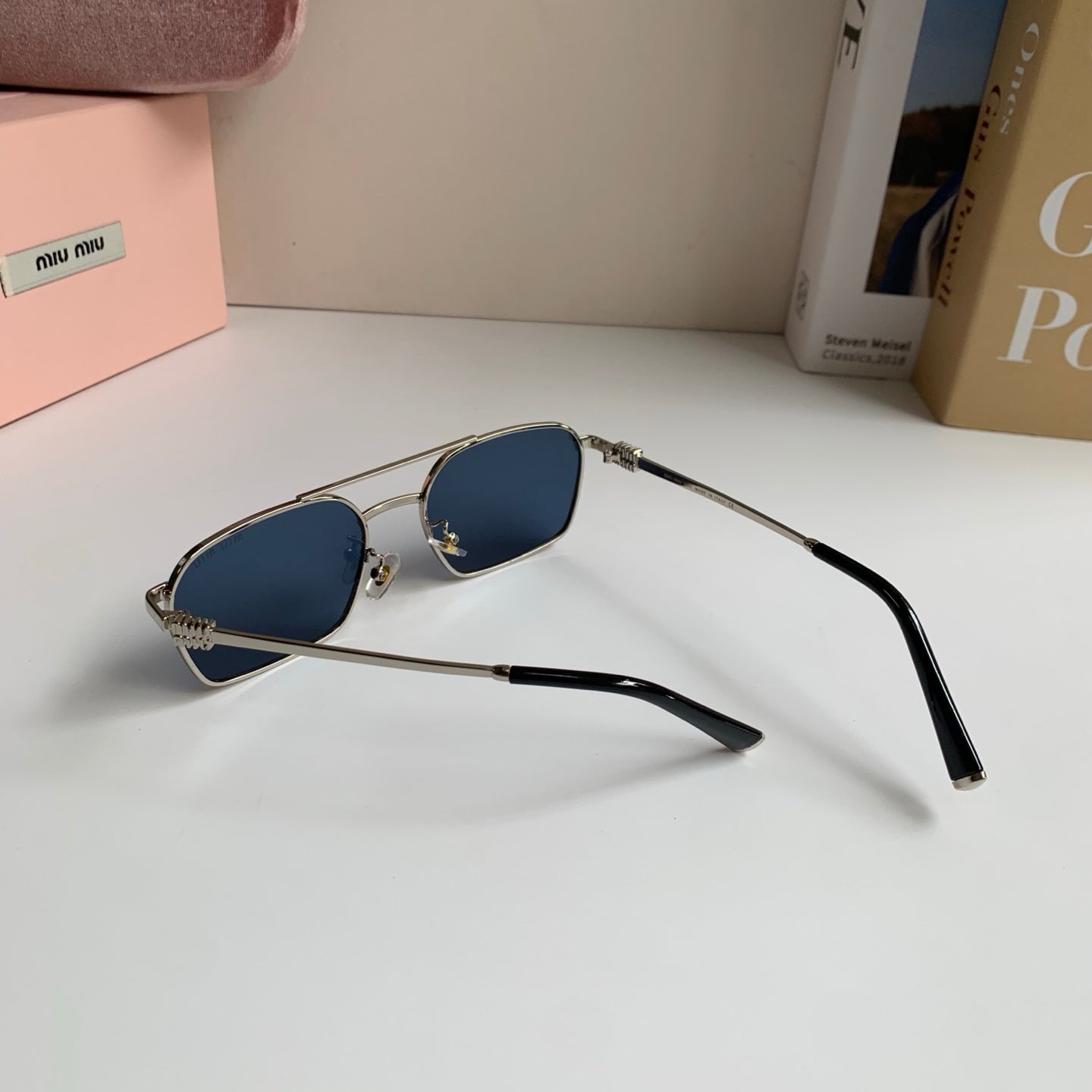 Miu Miu Metal Fashion Silver Lens Sunglasses for Men & Women - 432624 - detail image 7