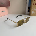 Miu Miu Metal Fashion Brown Lens Sunglasses for Men & Women - 432625