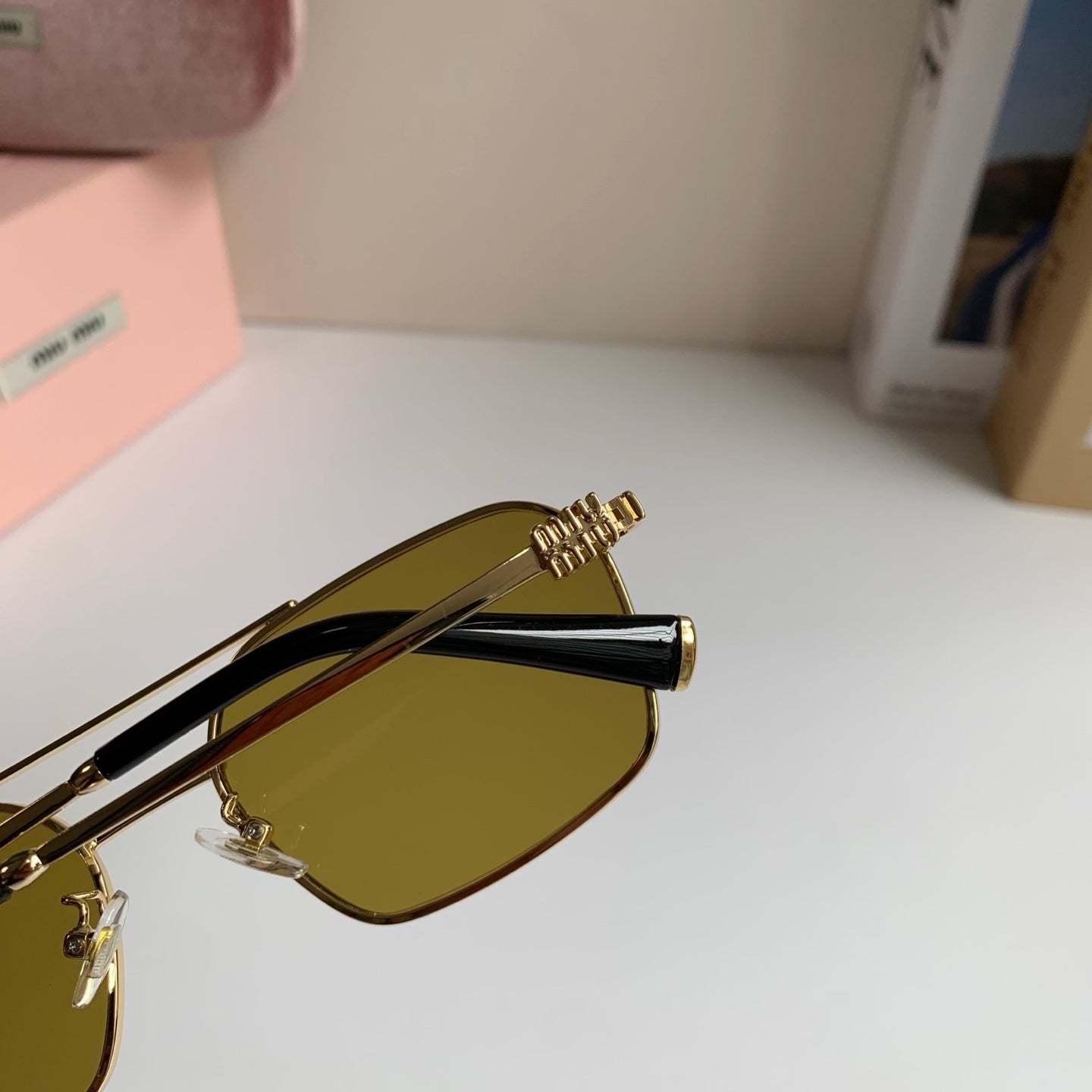 Miu Miu Metal Fashion Brown Lens Sunglasses for Men & Women - 432625 - detail image 8