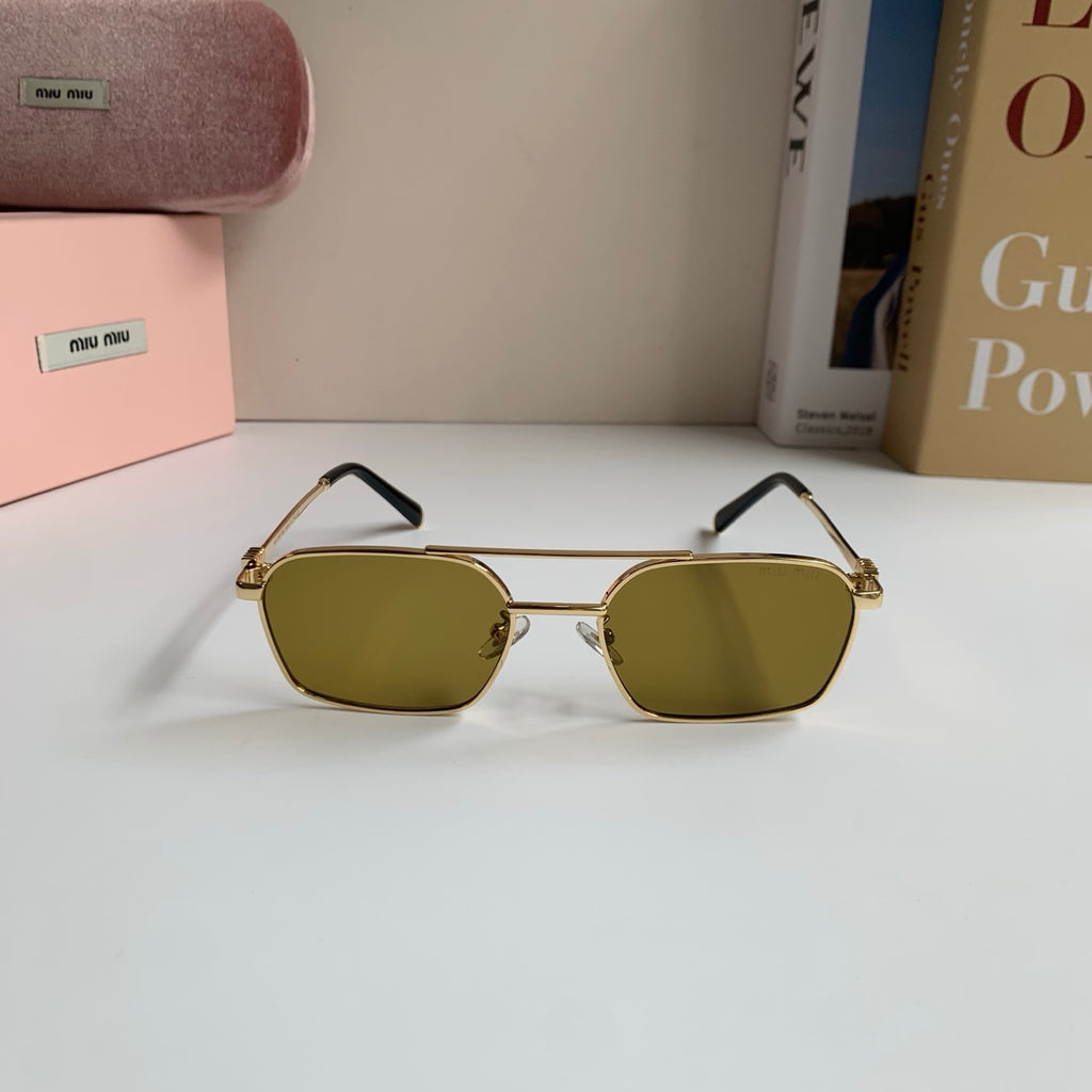 Miu Miu Metal Fashion Brown Lens Sunglasses for Men & Women - 432625 - detail image 3