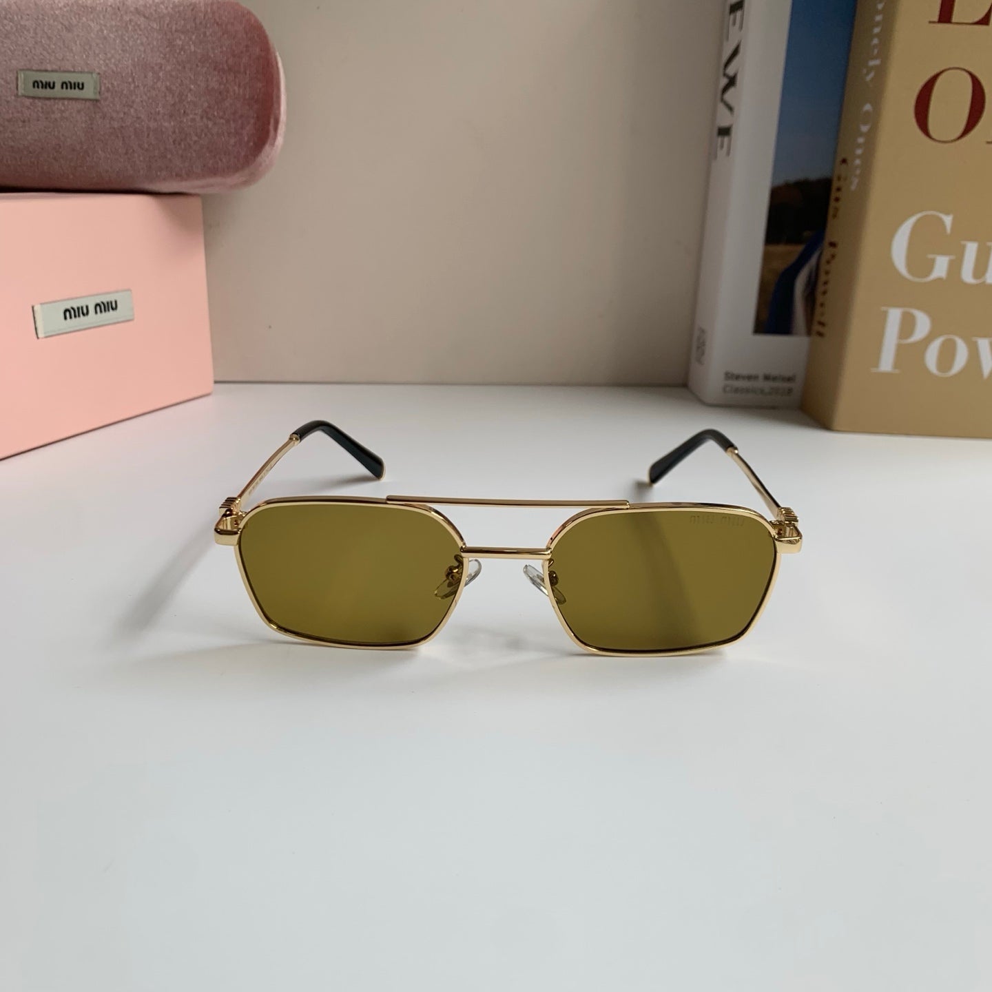 Miu Miu Metal Fashion Brown Lens Sunglasses for Men & Women - 432625 - detail image 3