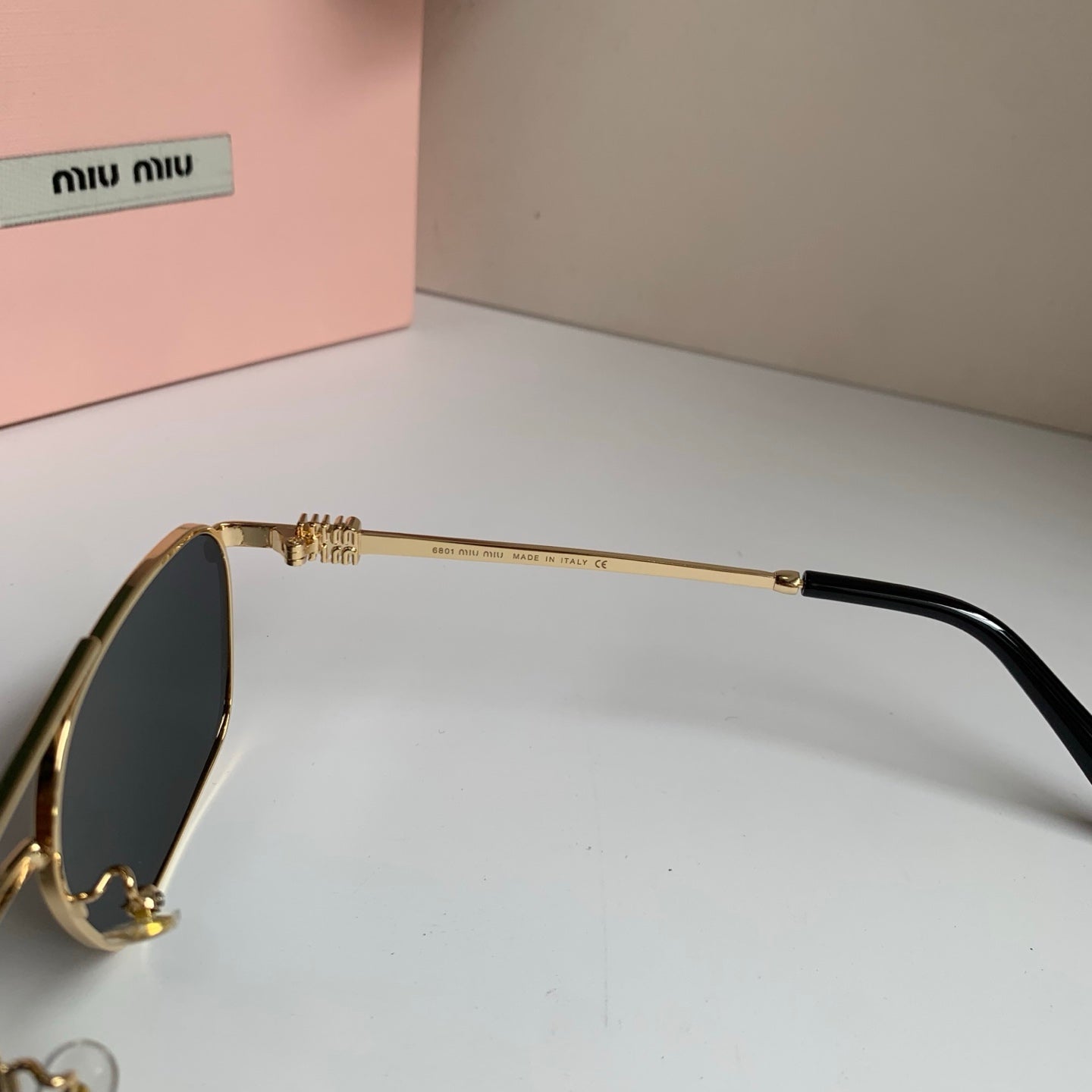 Miu Miu Metal Fashion Silver Lens Sunglasses for Men & Women - 432626 - detail image 8