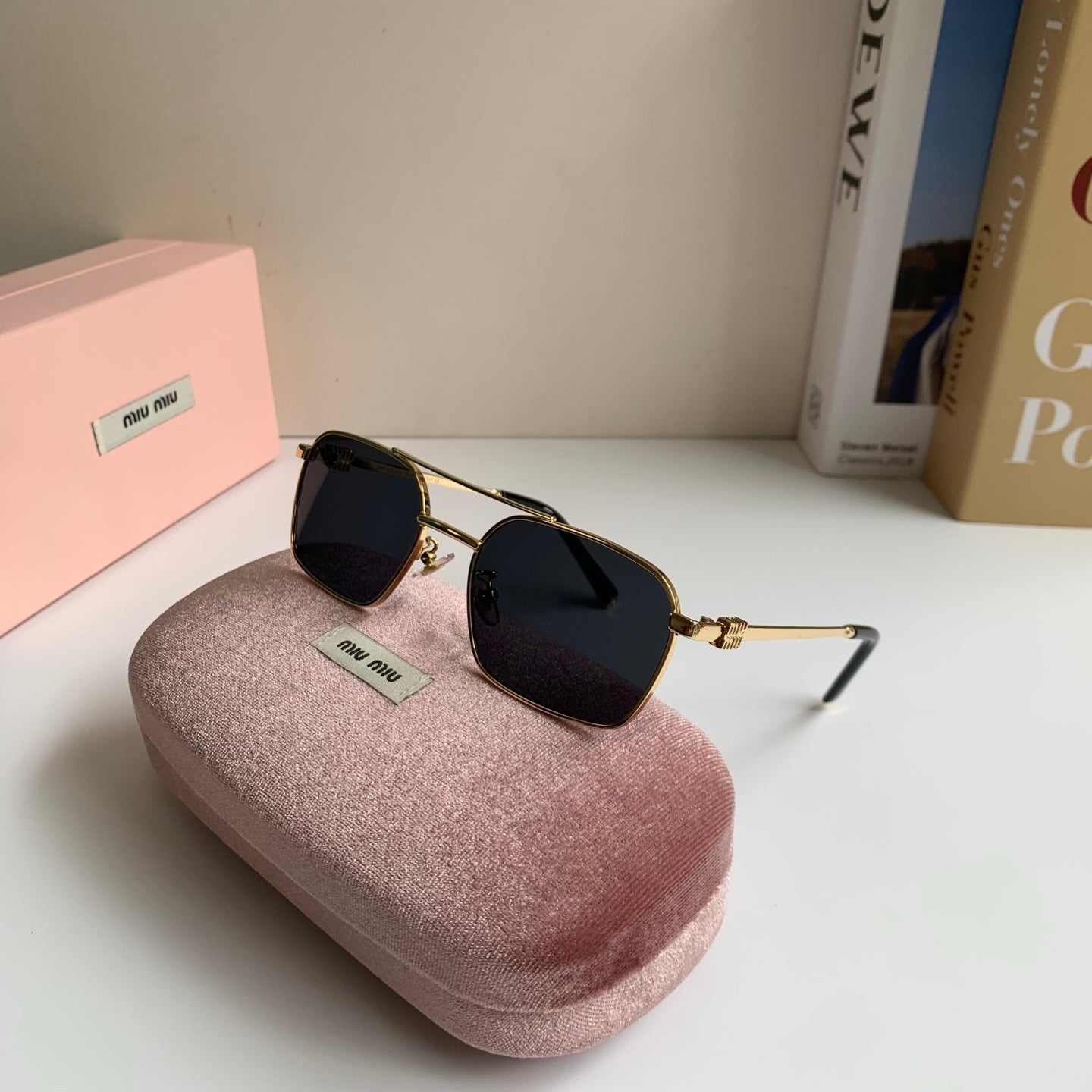 Miu Miu Metal Fashion Silver Lens Sunglasses for Men & Women - 432626 - detail image 4