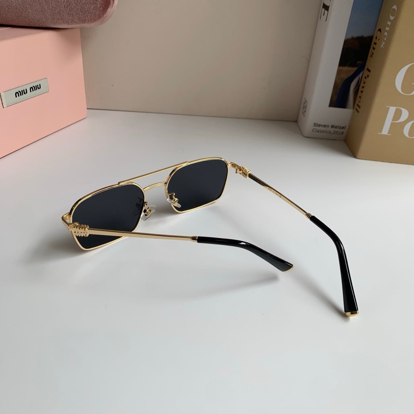 Miu Miu Metal Fashion Silver Lens Sunglasses for Men & Women - 432626 - detail image 7