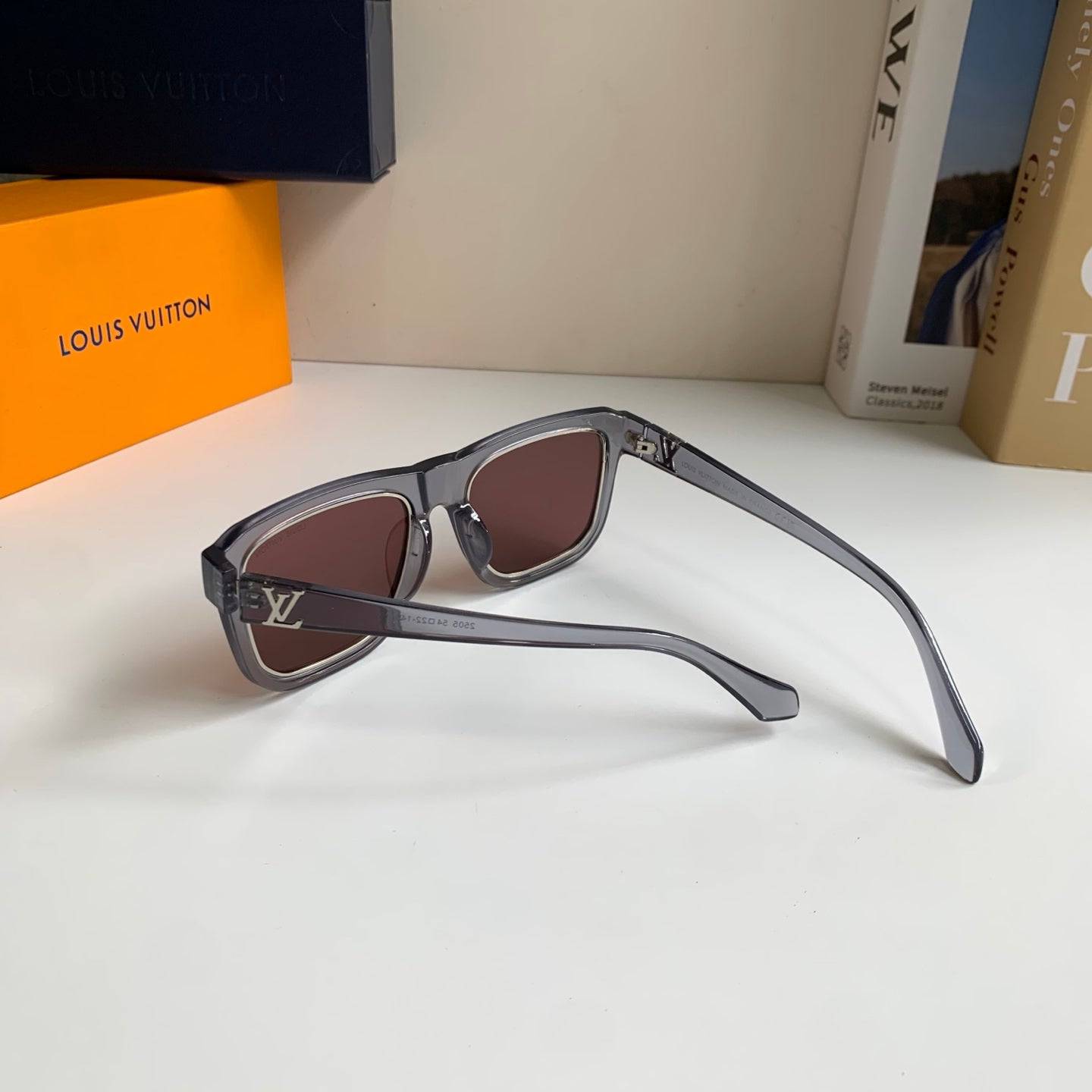 Louis Vuitton Square Silver Lens Sunglasses for Men & Women - 357762 - detail image 7