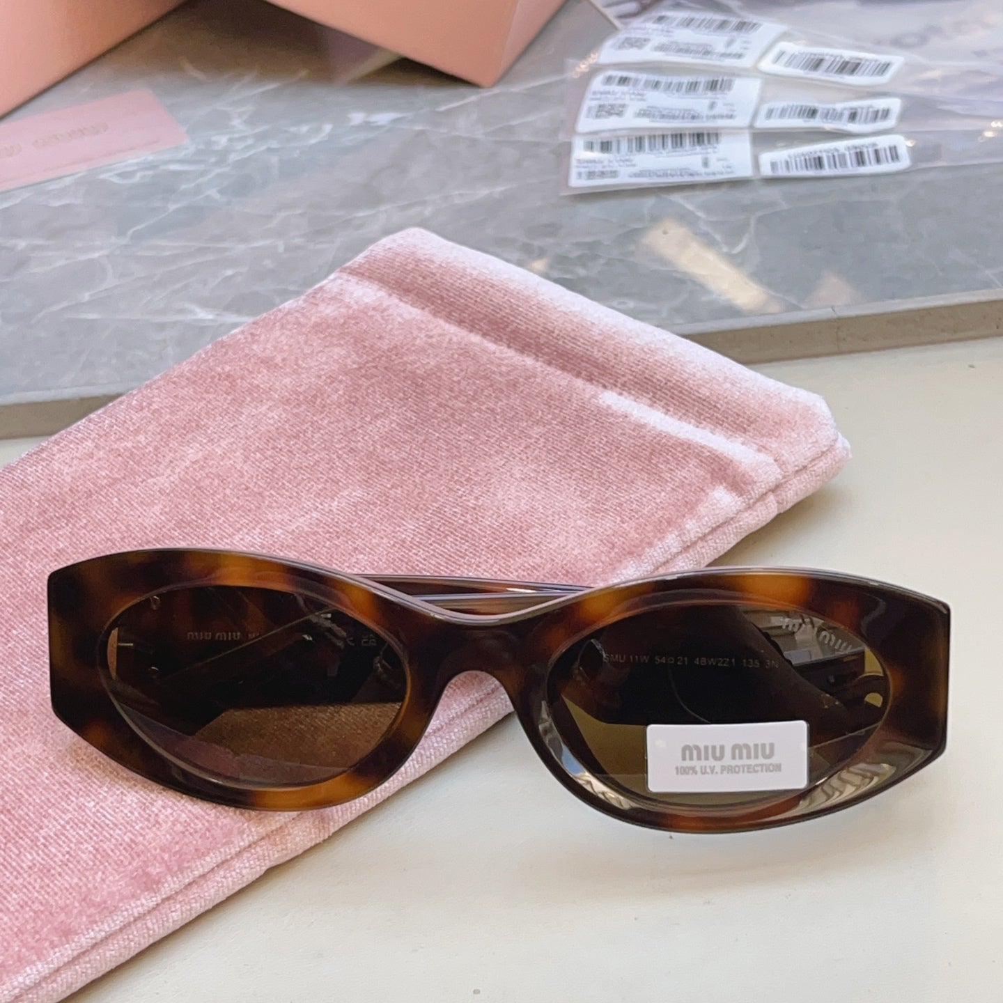 Miu Miu Fashion Black Lens Sunglasses for Men & Women - 432608 - detail image 3