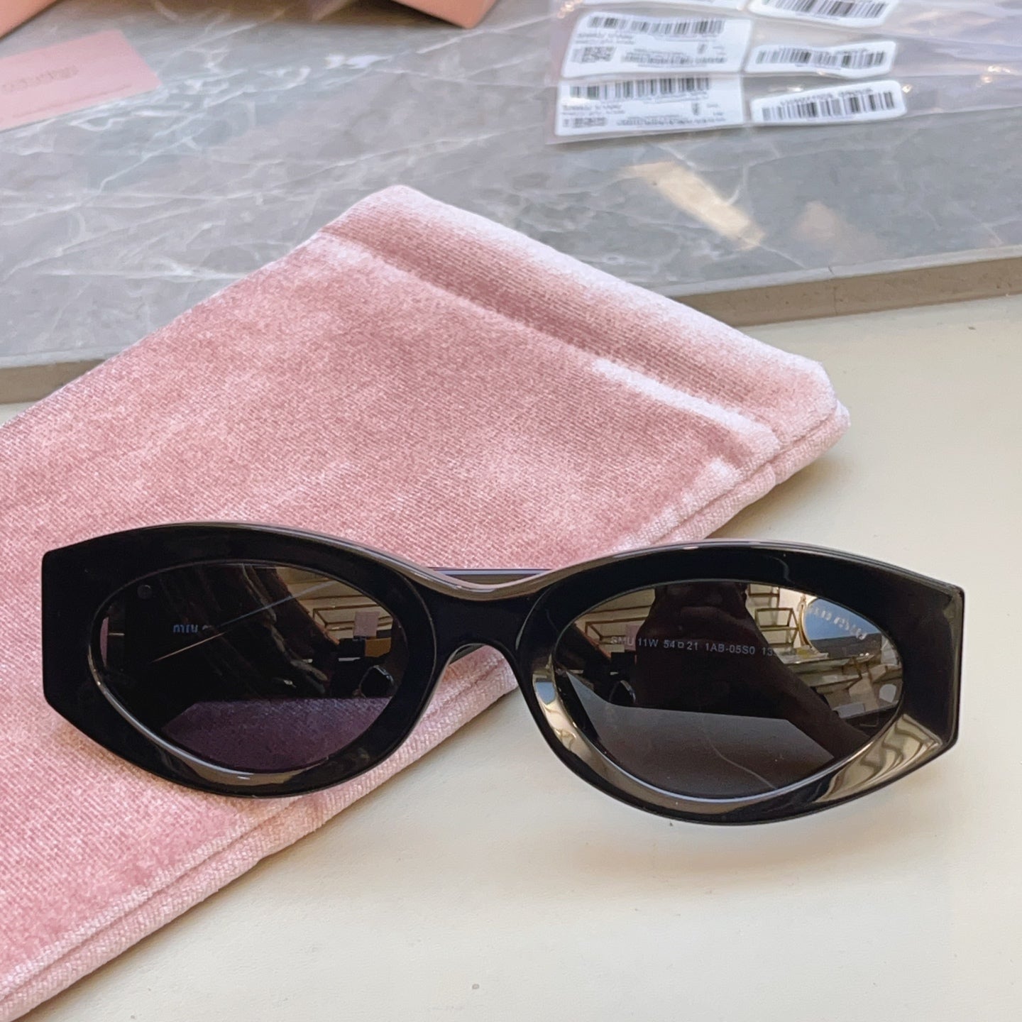 Miu Miu Fashion Black Lens Sunglasses for Men & Women - 432608 - detail image 2