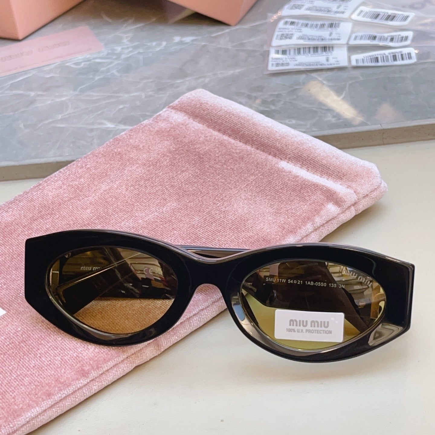 Miu Miu Fashion Black Lens Sunglasses for Men & Women - 432608 - detail image 4