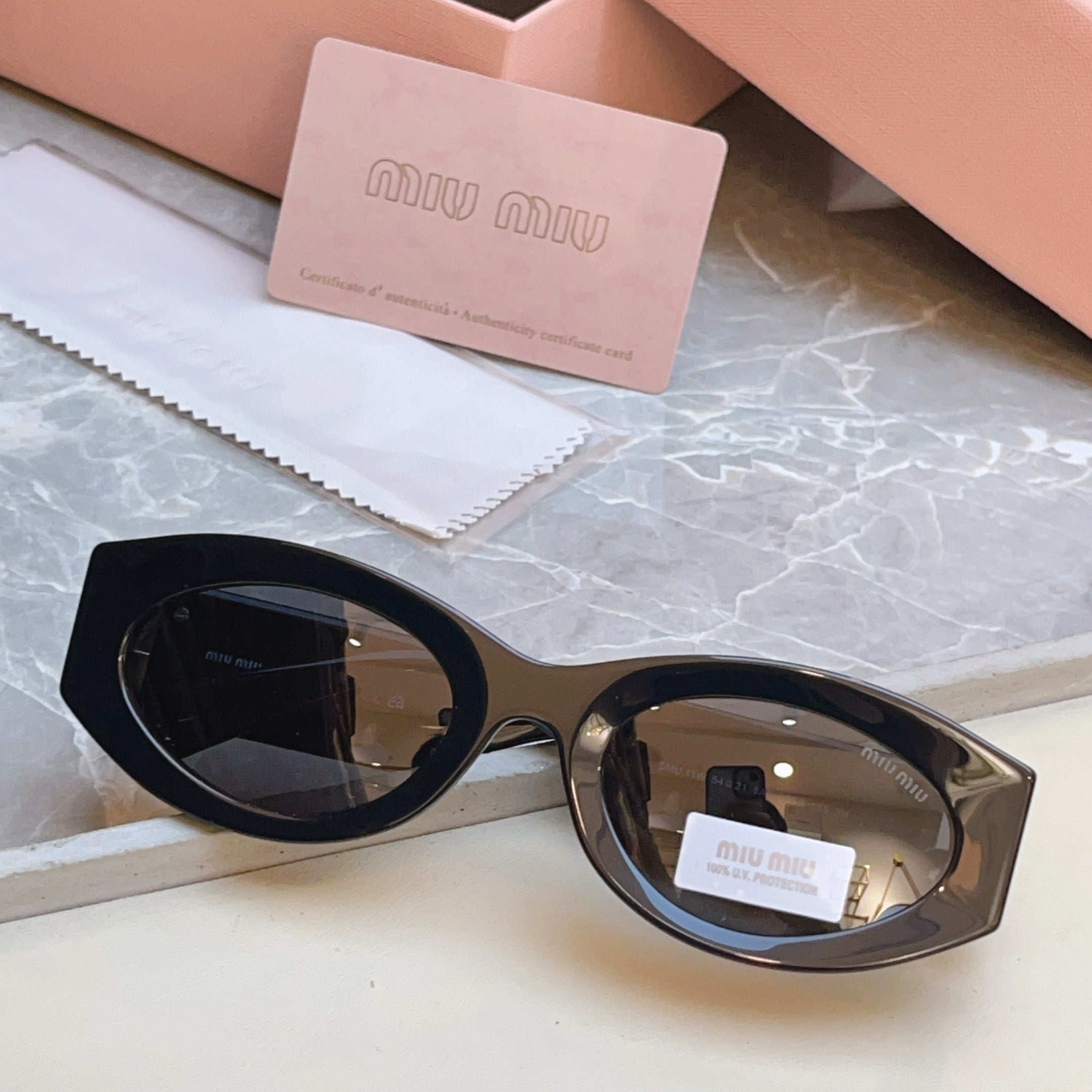 Miu Miu Fashion Black Lens Sunglasses for Men & Women - 432610 - detail image 3
