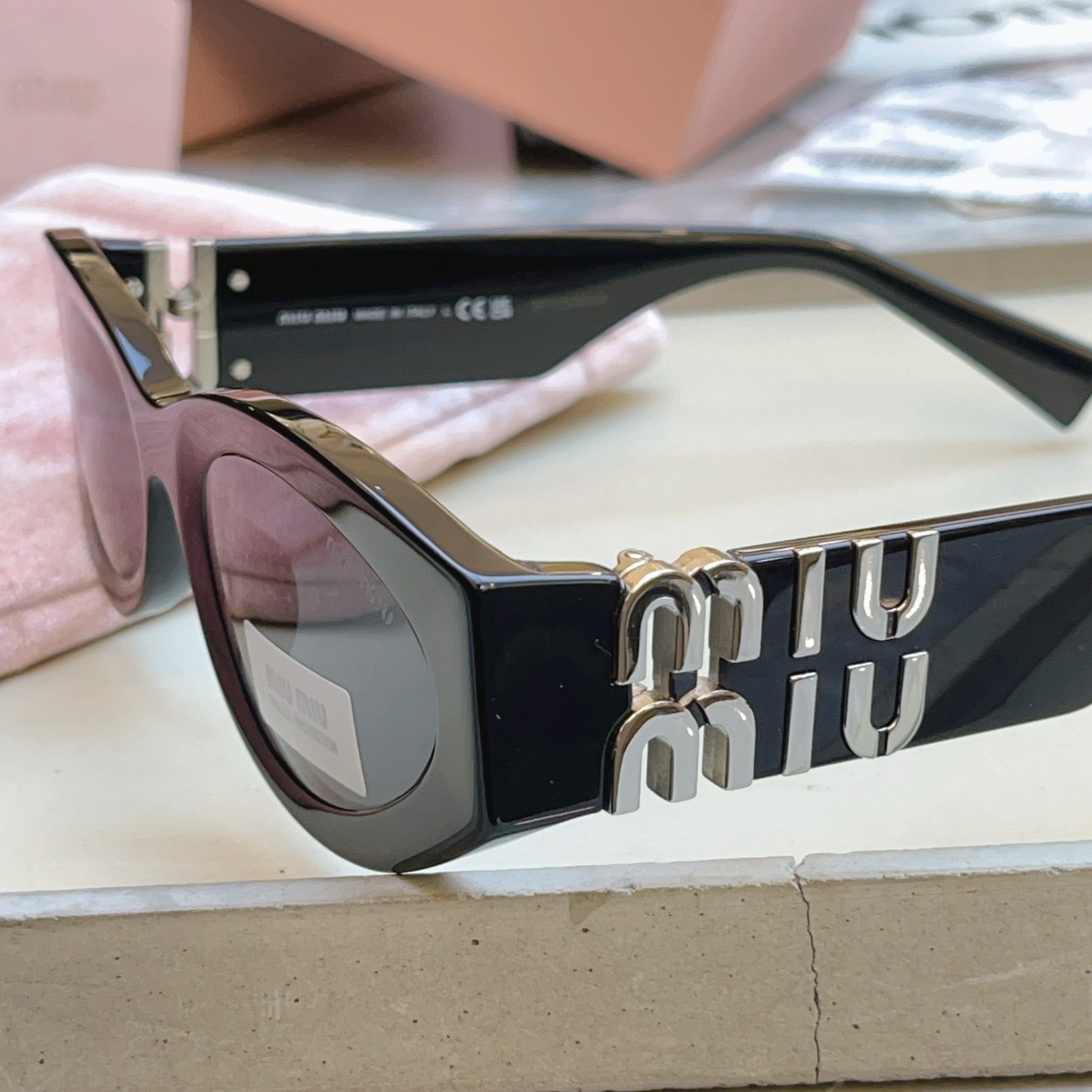 Miu Miu Fashion Black Lens Sunglasses for Men & Women - 432610 - detail image 9