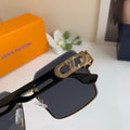 Louis Vuitton Metal Square Black Lens Sunglasses for Men & Women - 381868