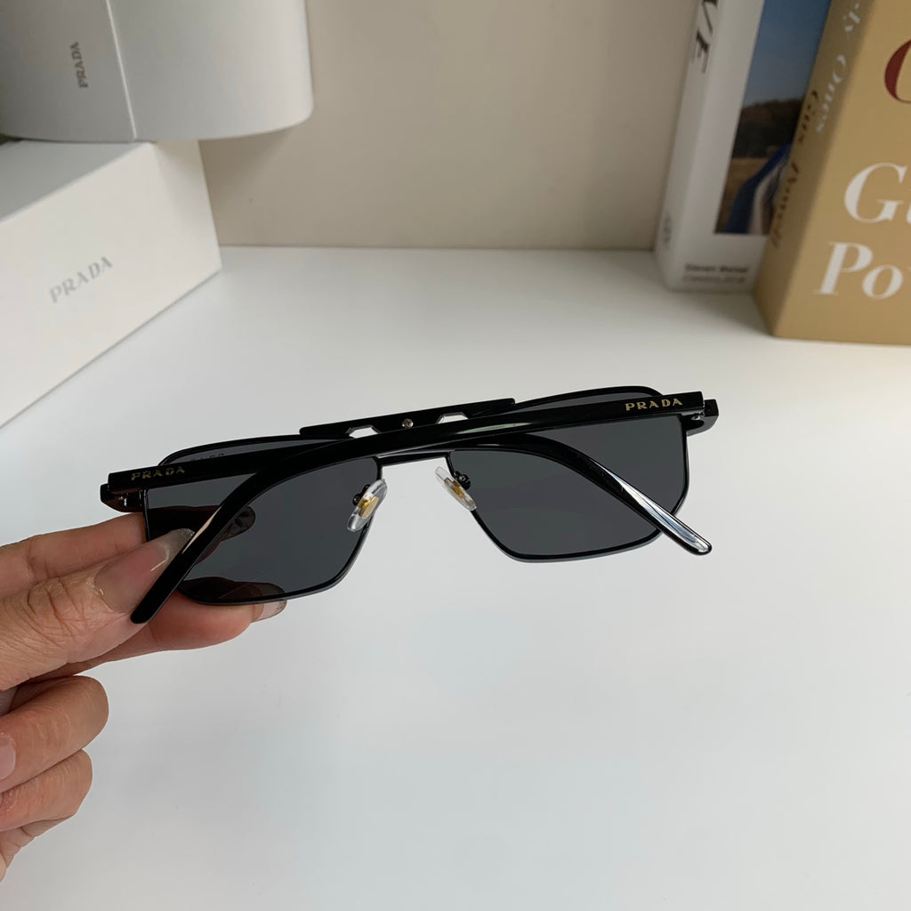 Prada Metal Fashion Silver Lens Sunglasses for Men & Women - 382594 - detail image 6