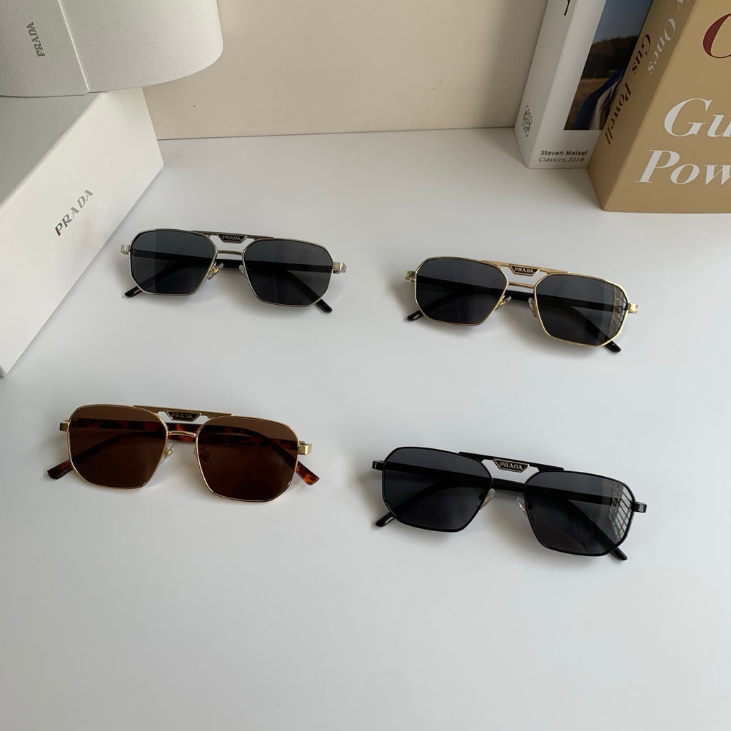 Prada Metal Fashion Silver Lens Sunglasses for Men & Women - 382597 - detail image 9