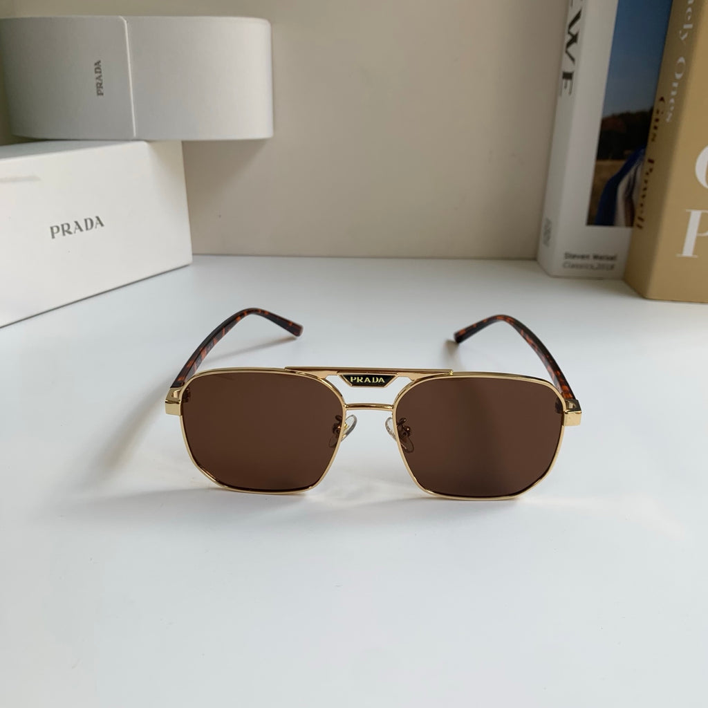 Prada Metal Fashion Brown Lens Sunglasses for Men & Women - 382595 - detail image 5