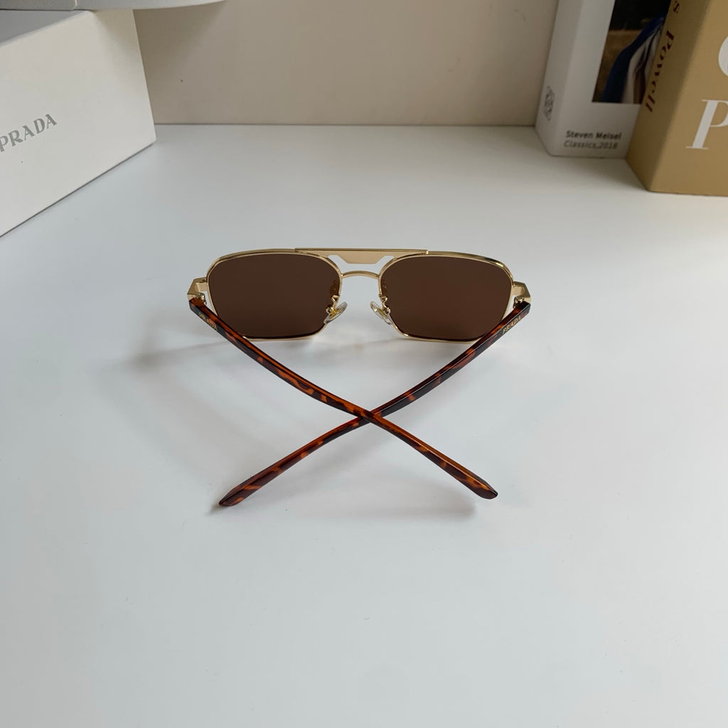 Prada Metal Fashion Brown Lens Sunglasses for Men & Women - 382595 - detail image 8