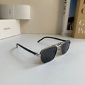 Prada Metal Fashion Silver Lens Sunglasses for Men & Women - 382596