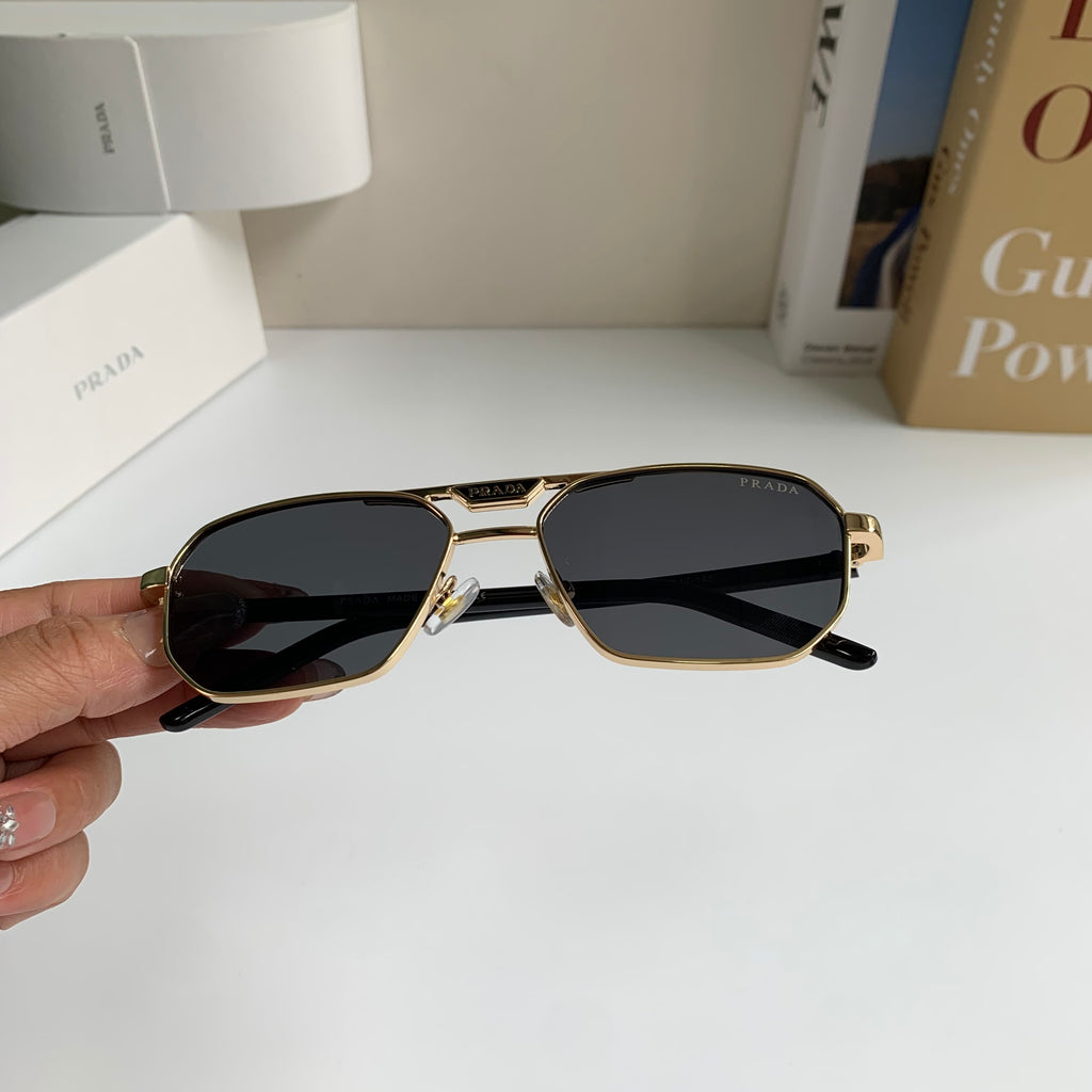 Prada Metal Fashion Silver Lens Sunglasses for Men & Women - 382597 - detail image 3