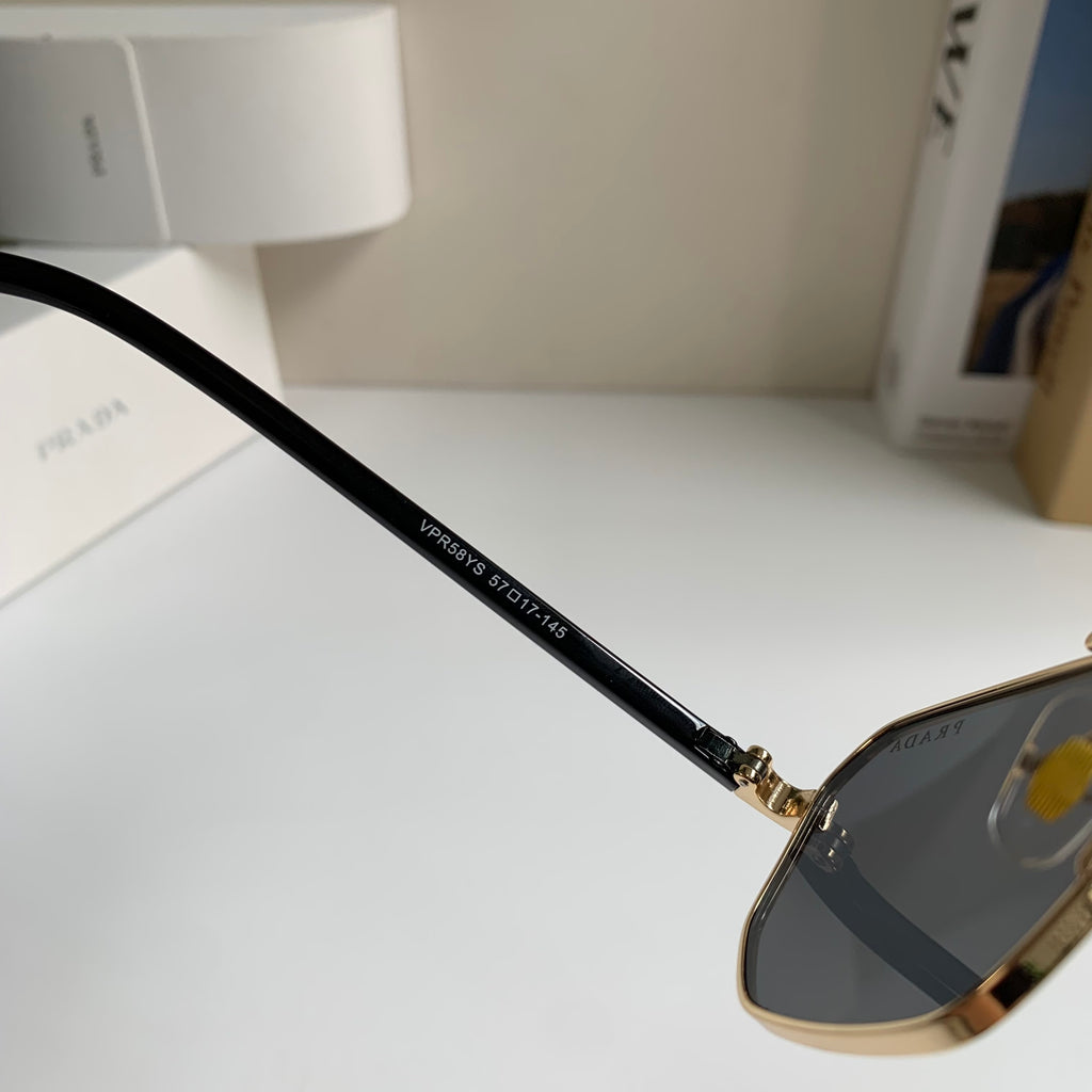 Prada Metal Fashion Silver Lens Sunglasses for Men & Women - 382597 - detail image 6