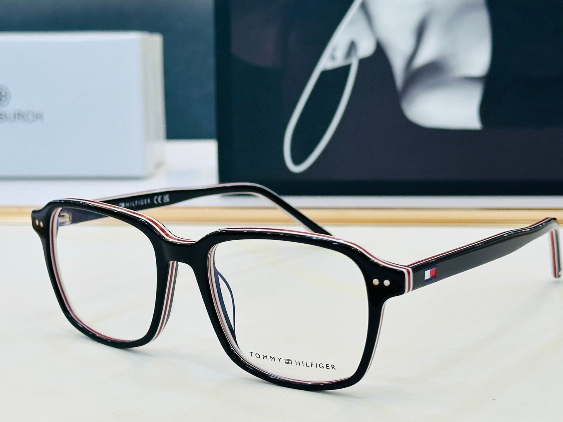 Tom Ford TH2190 Acetate Fashion Black Lens Sunglasses for Men & Women - detail image 5