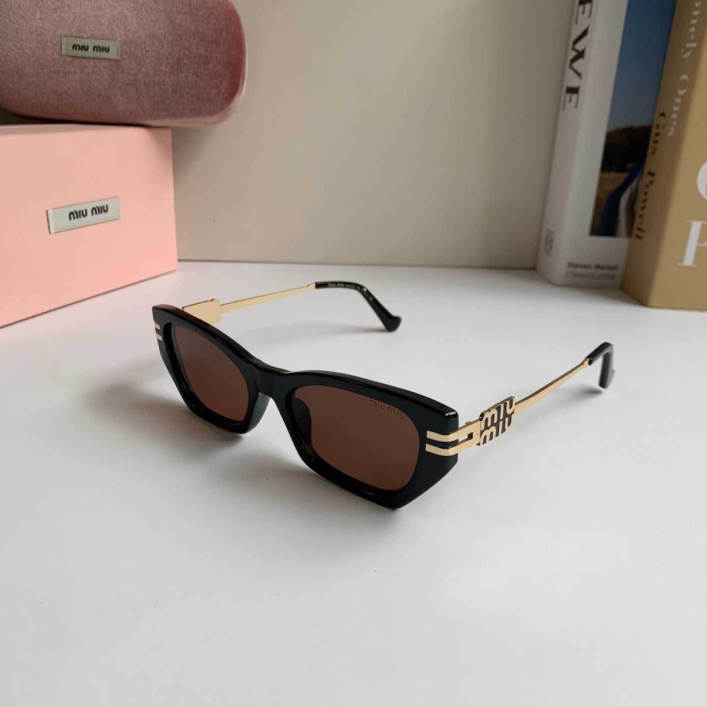 Miu Miu Cat-Eye Silver Lens Sunglasses for Men & Women - 399199 - detail image 2