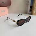 Miu Miu Cat-Eye Silver Lens Sunglasses for Men & Women - 399199