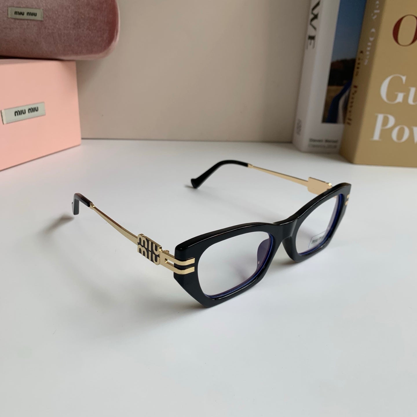 Miu Miu Cat-Eye Silver Lens Sunglasses for Men & Women - 399200