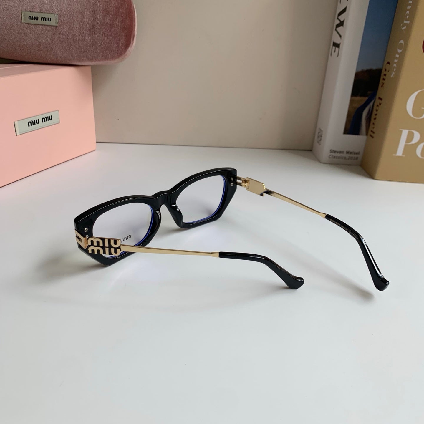 Miu Miu Cat-Eye Silver Lens Sunglasses for Men & Women - 399200 - detail image 6