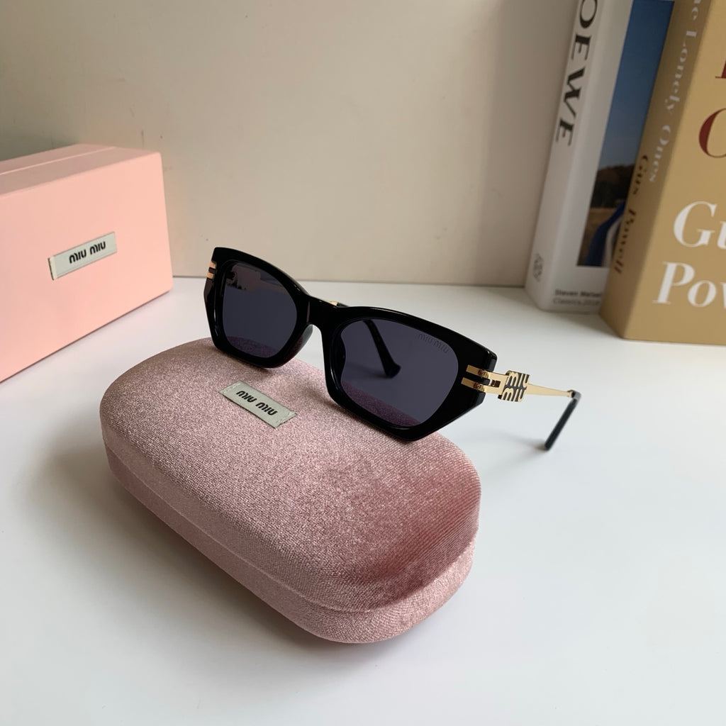 Miu Miu Cat-Eye Silver Lens Sunglasses for Men & Women - detail image 4