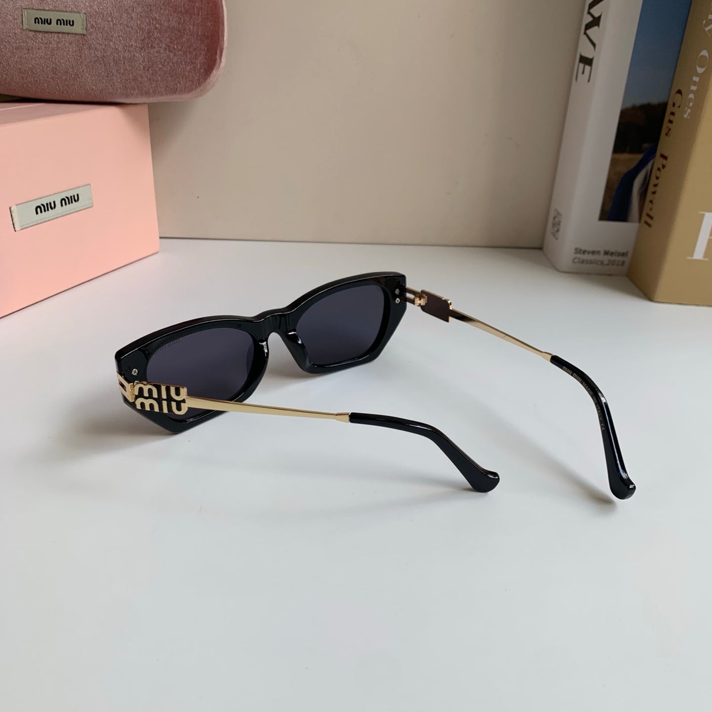 Miu Miu Cat-Eye Silver Lens Sunglasses for Men & Women - 399201 - detail image 6