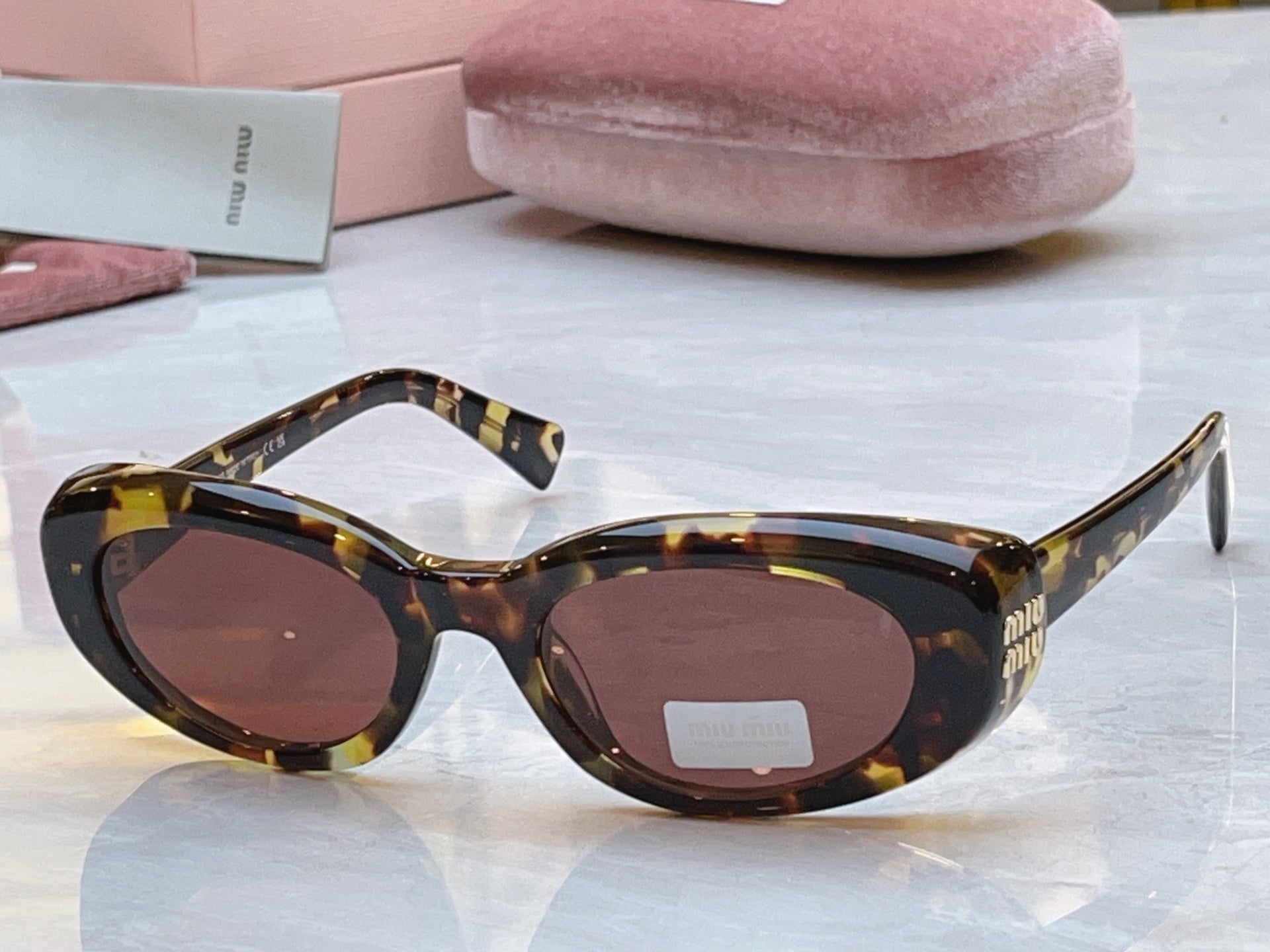 Miu Miu B09S Fashion Brown Lens Sunglasses for Men & Women - detail image 6