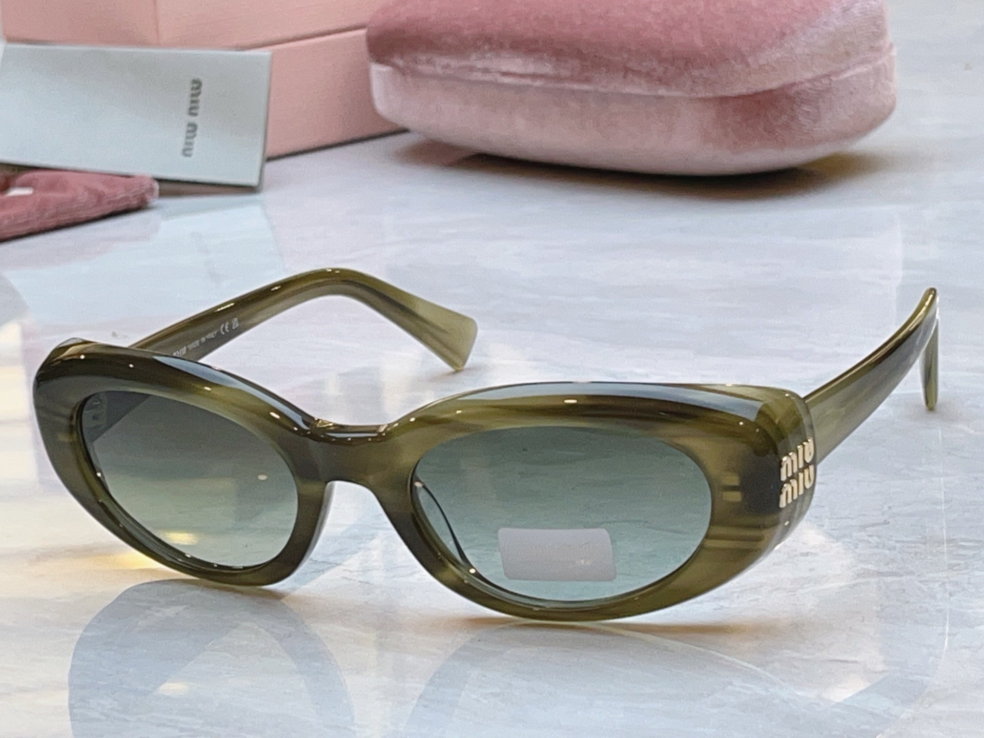Miu Miu B09S Fashion Brown Lens Sunglasses for Men & Women - detail image 5