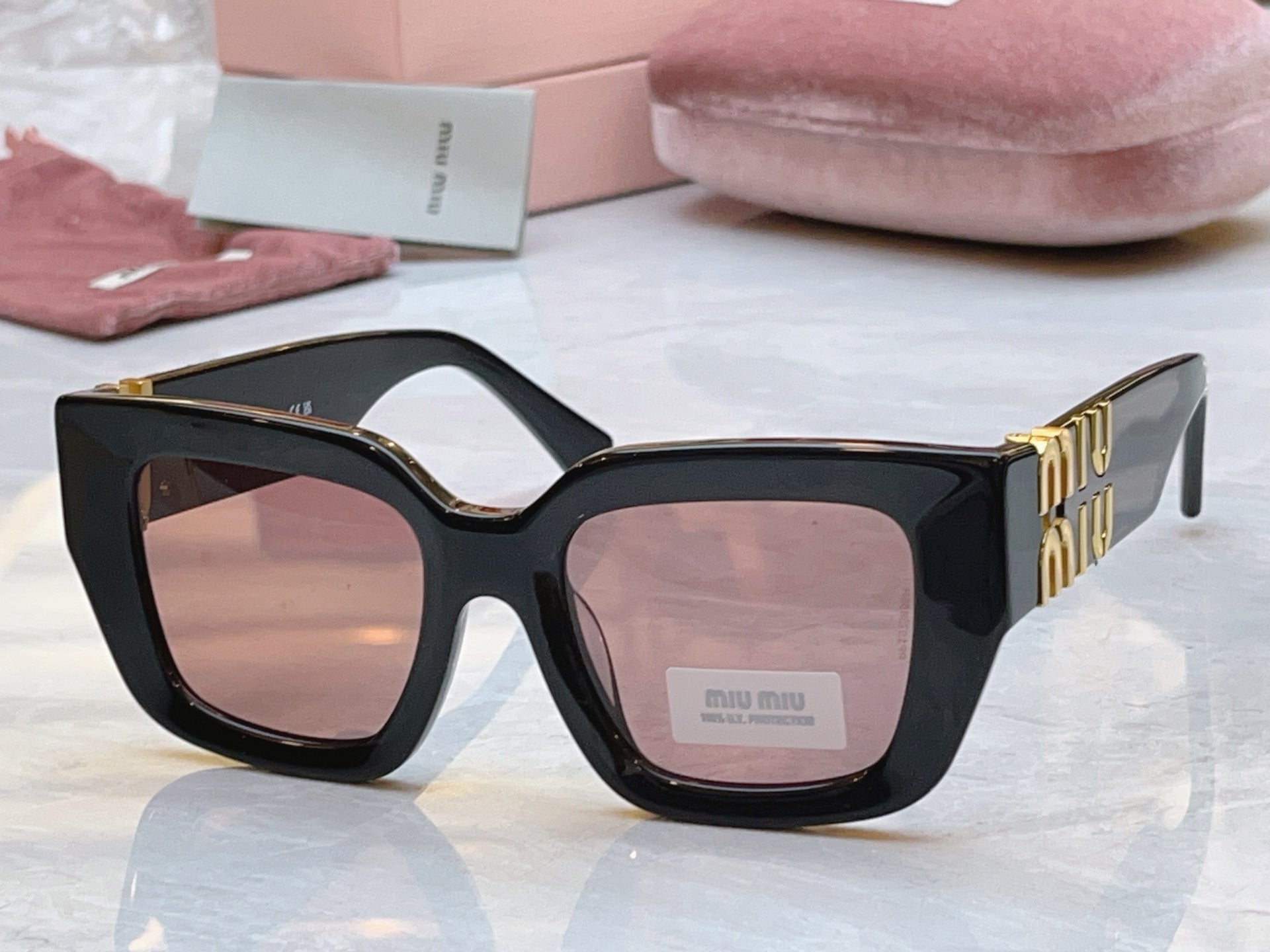 Miu Miu B05-F Fashion Black Lens Sunglasses for Men & Women - detail image 5