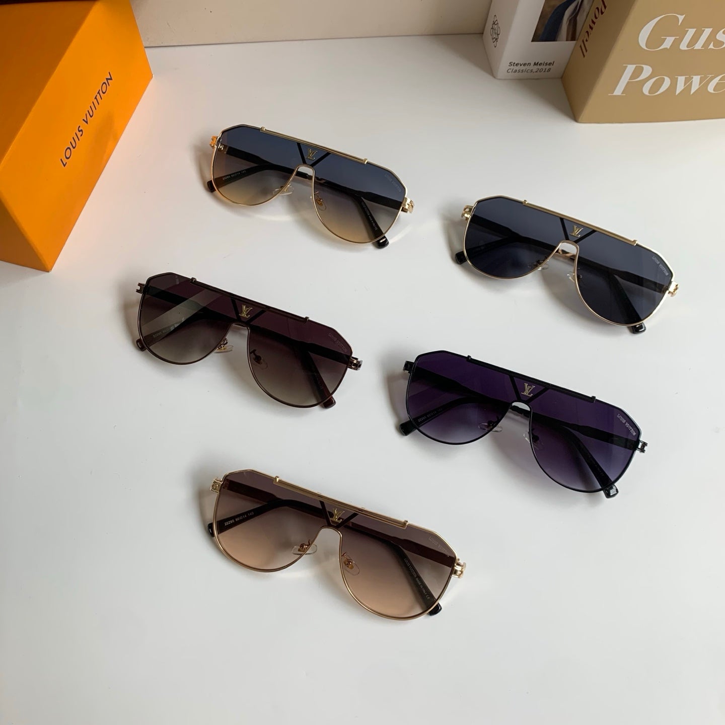 Louis Vuitton Metal Square Silver Lens Sunglasses for Men & Women - 414882 - detail image 10