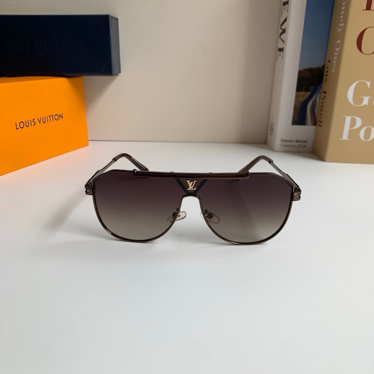 Louis Vuitton Metal Square Silver Lens Sunglasses for Men & Women - 414878 - detail image 3